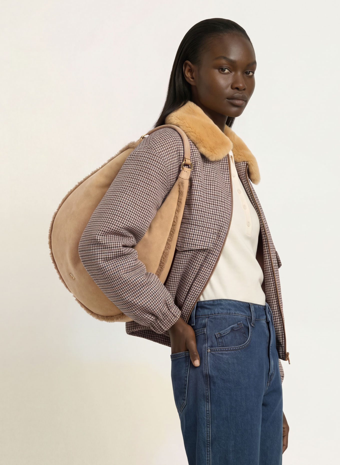 abro NANA BIG Bucket bag: LIGHT BROWN