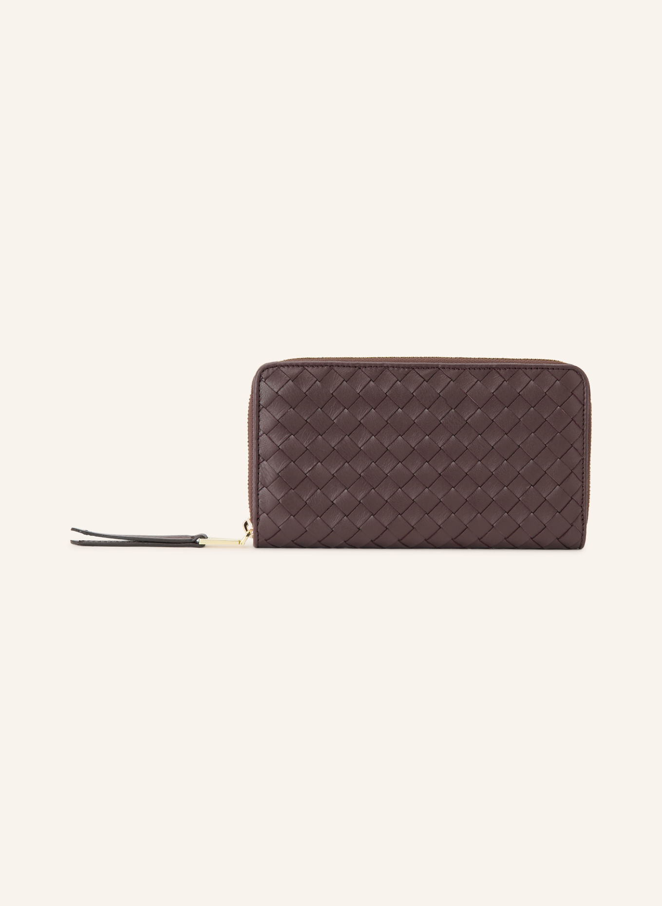 abro Portefeuille: MARRON FONCÉ / OR