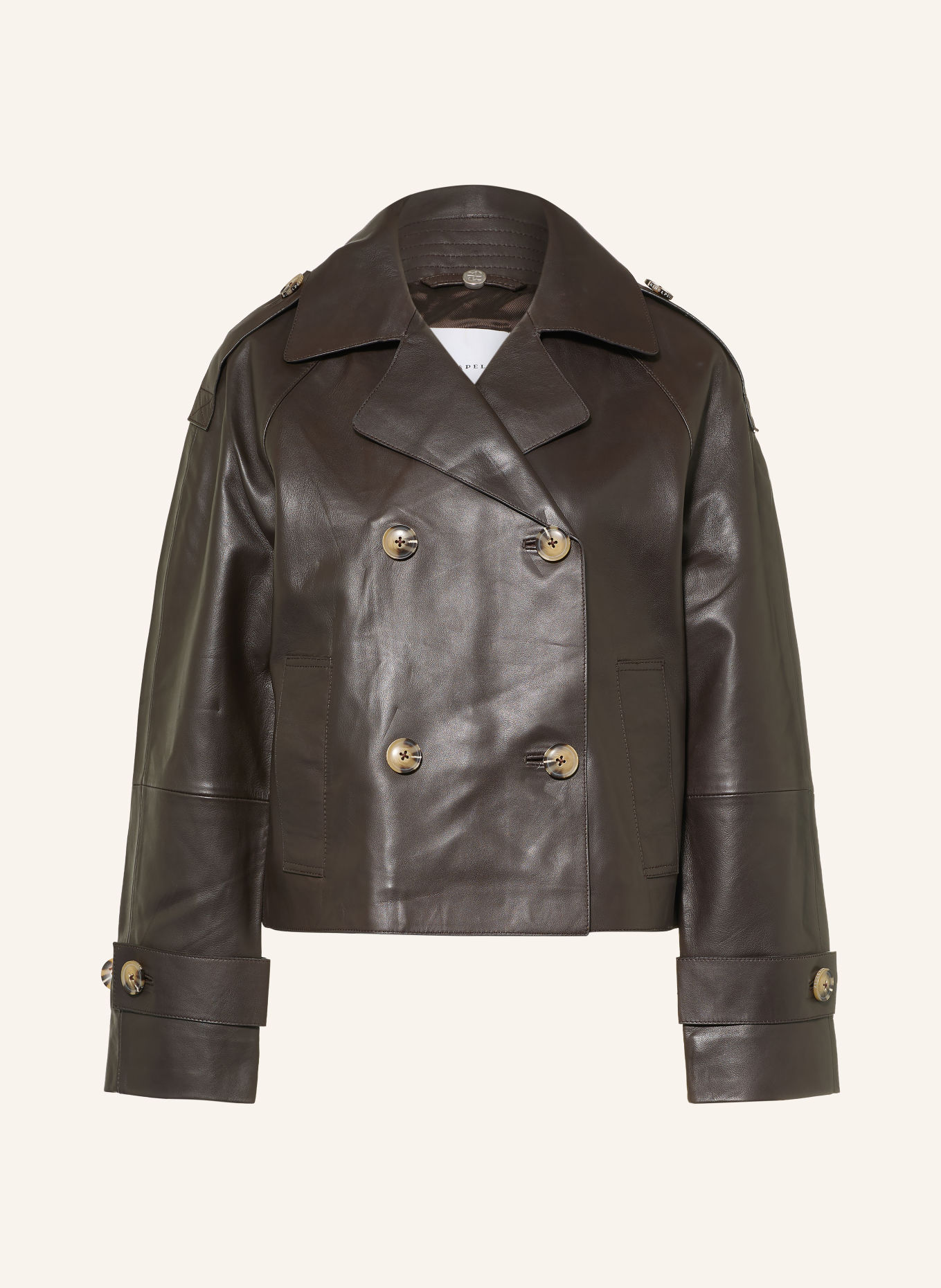 RINO & PELLE Leren jas: MARRON FONCÉ