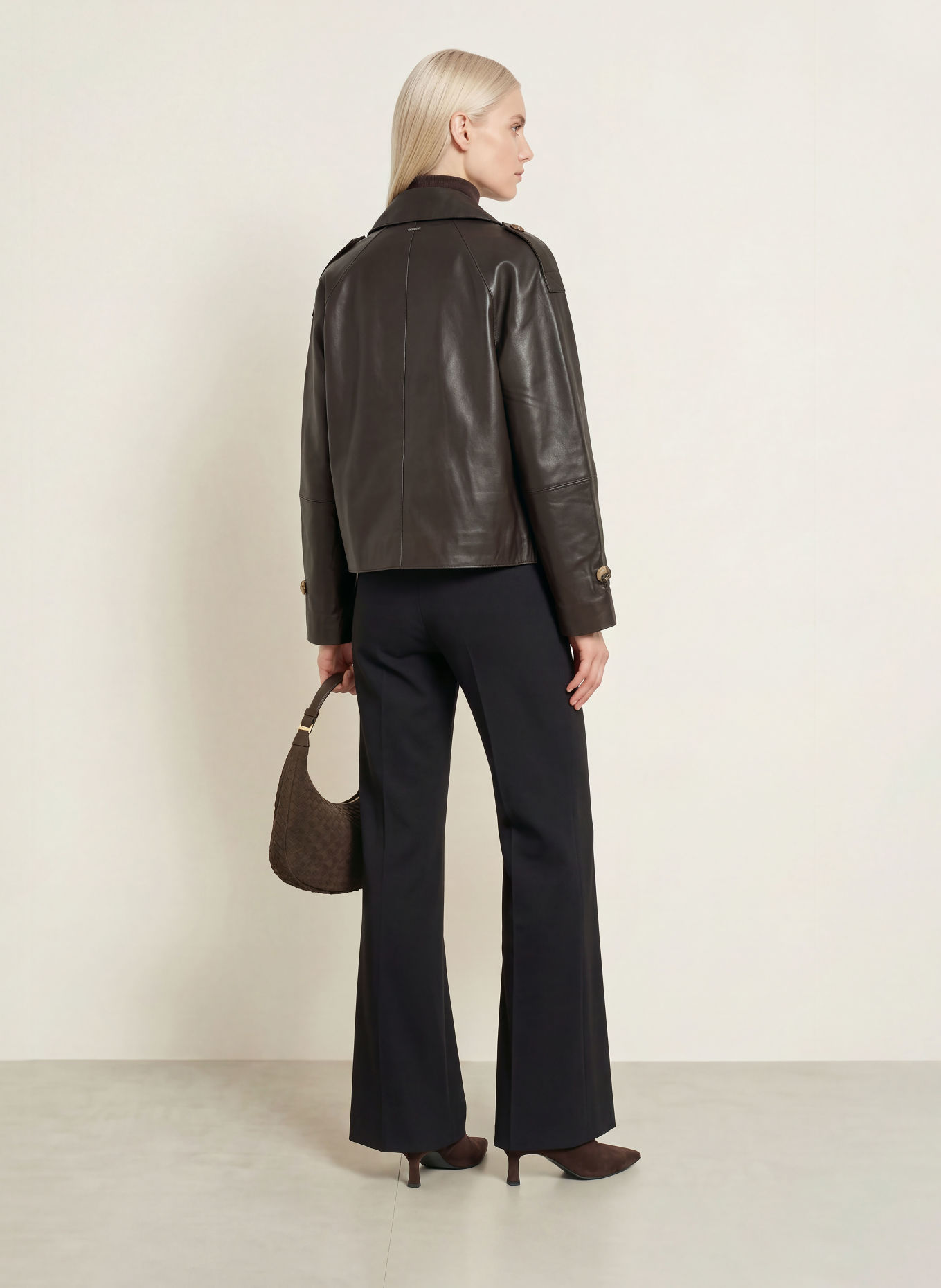 RINO & PELLE Leren jas: MARRON FONCÉ