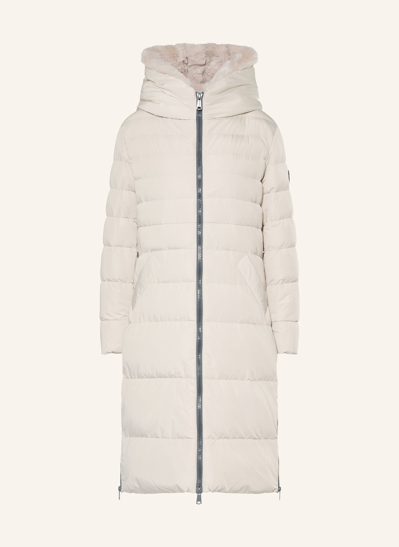 RINO & PELLE Quilted coat KEILAFUR: CREAM