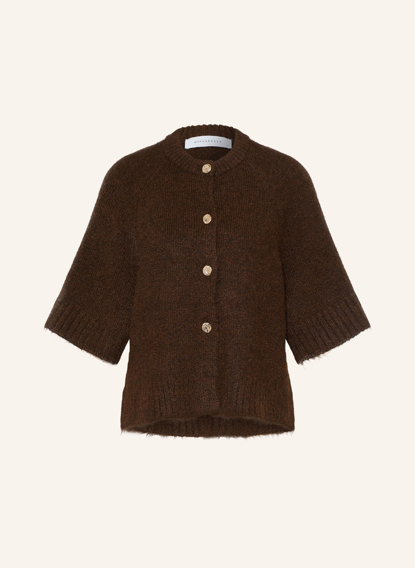 RINO & PELLE Strickjacke ELCO: BRAUN