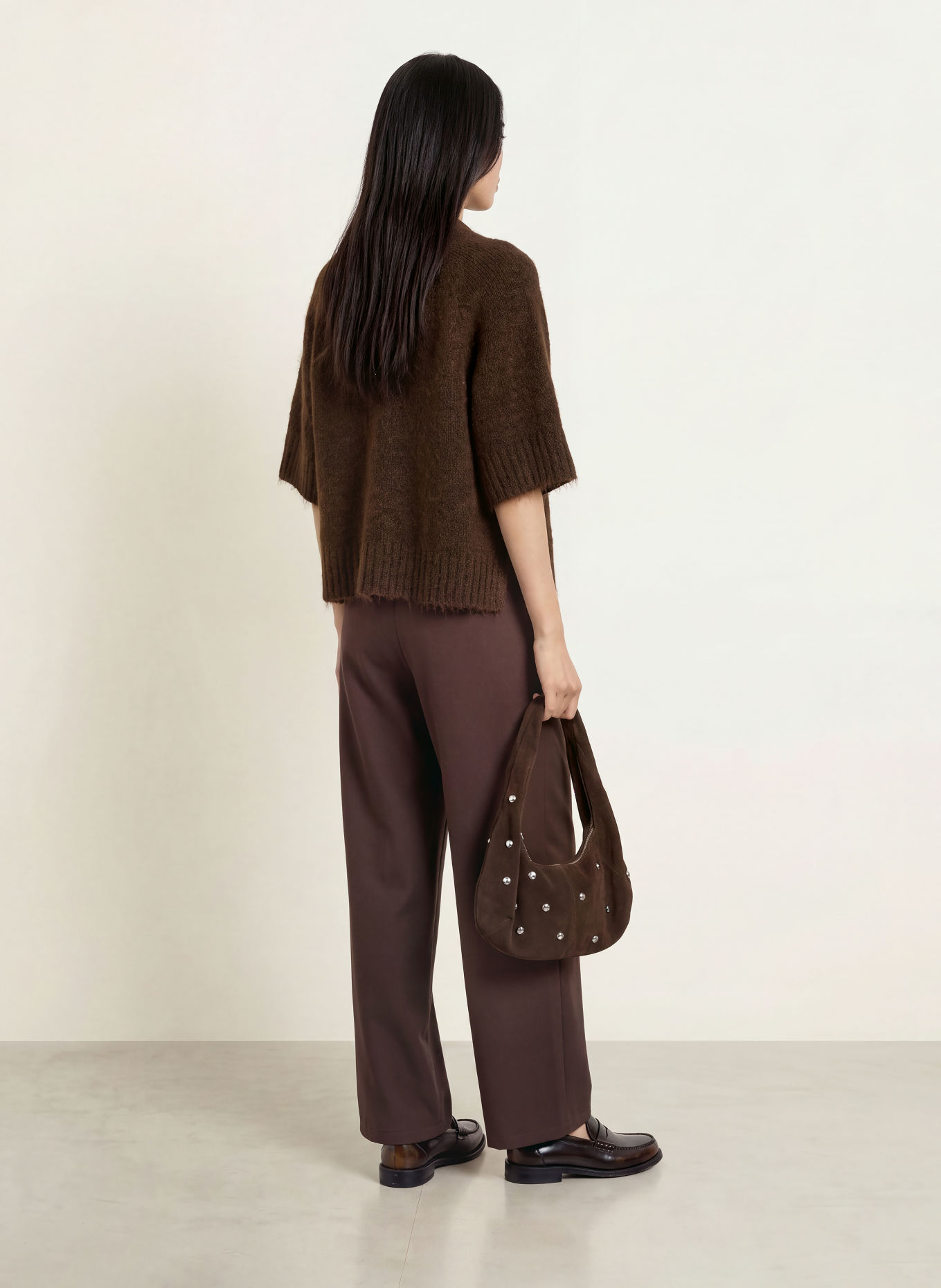 RINO & PELLE Strickjacke ELCO: BRAUN