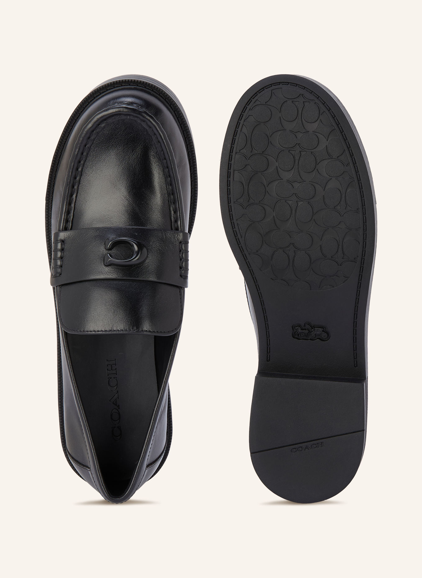 COACH Loafers ASTOR: ZWART