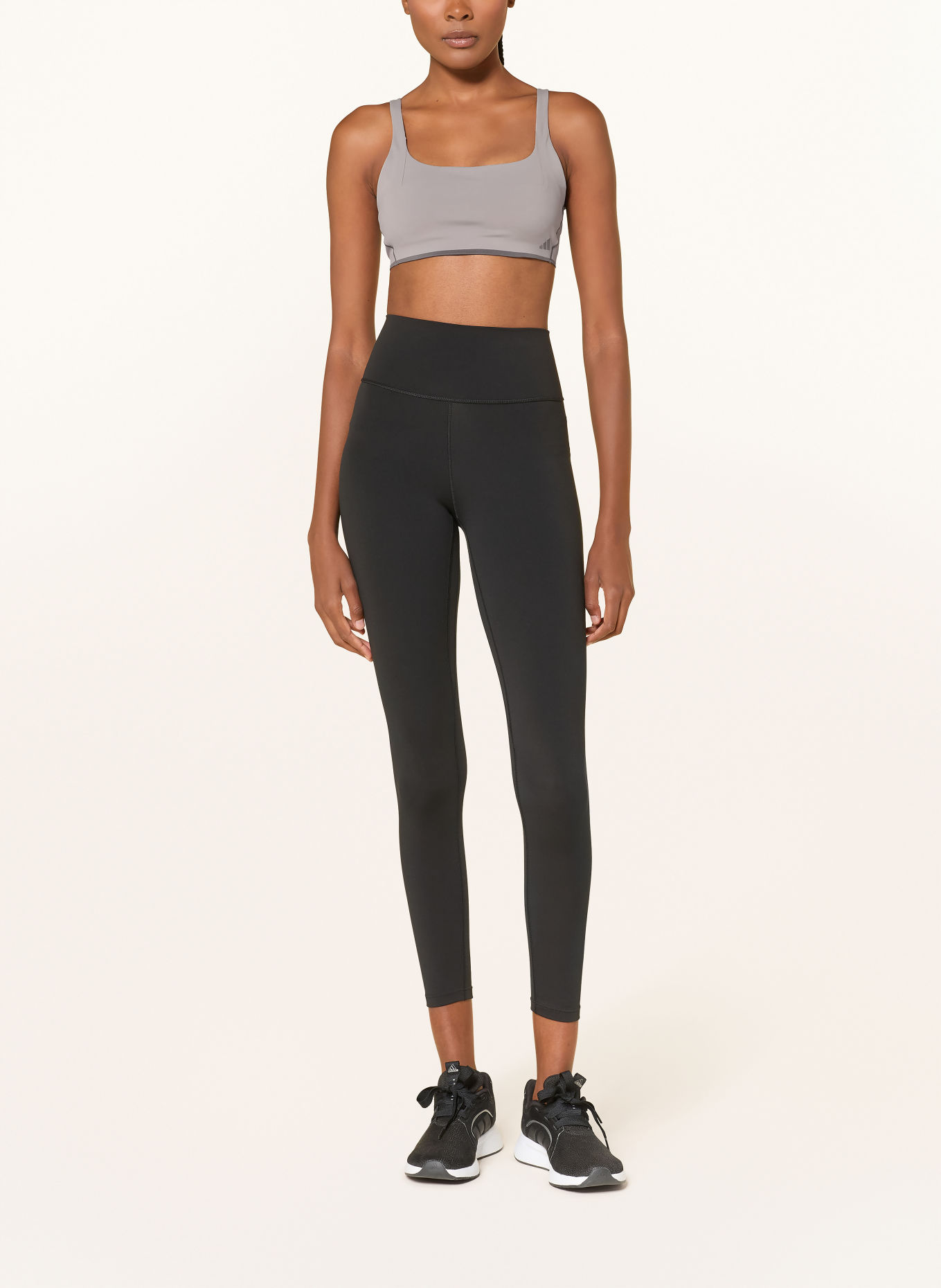 adidas Sport-bh ENTIRE OPTIMAL: LICHTGRIJS / GRIJS
