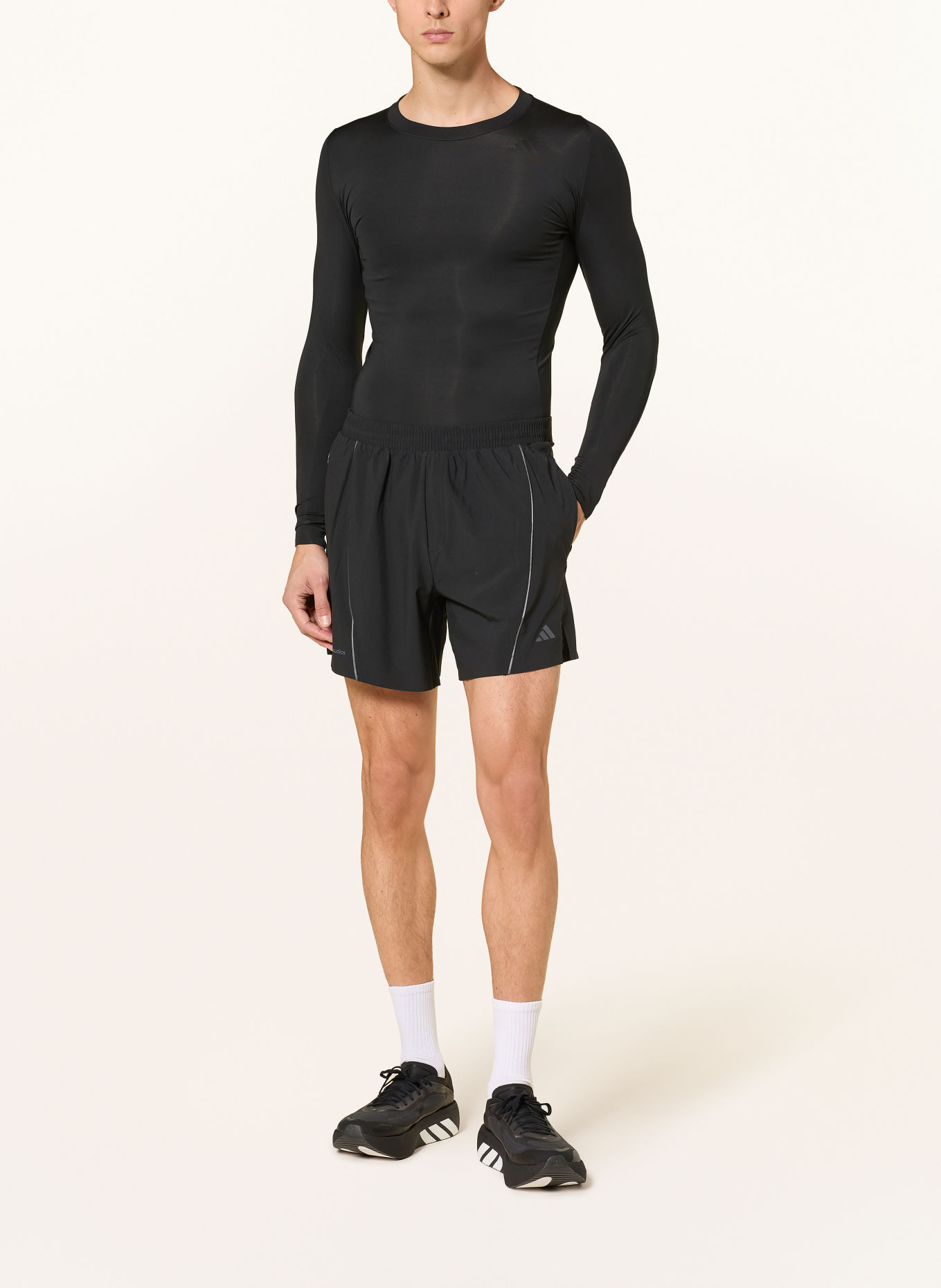 adidas 2-in-1 trainingsshort ADIDAS X ENTIRE STUDIOS D4T: ZWART