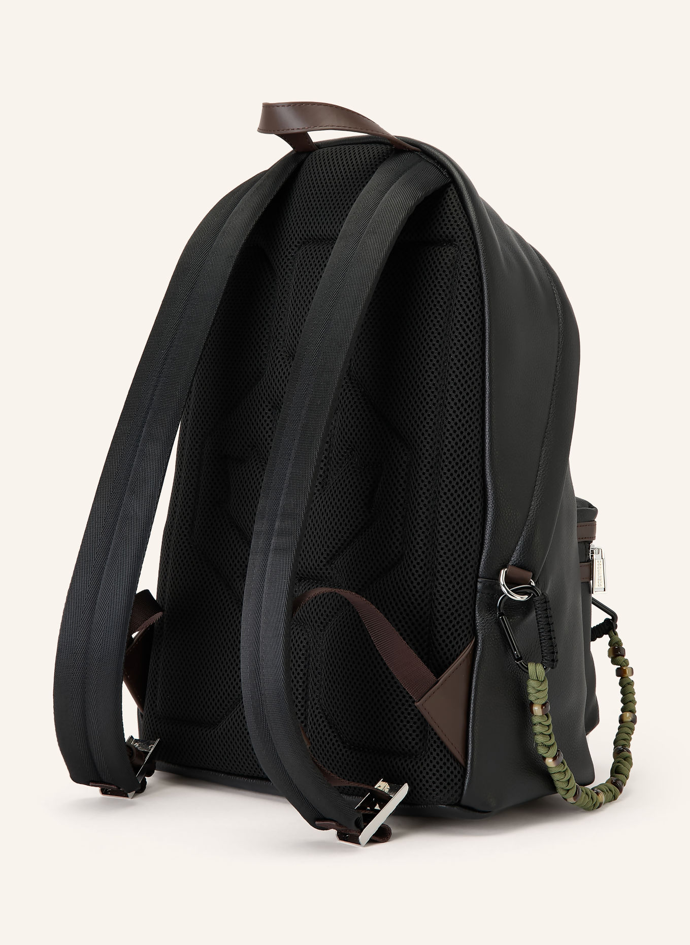 DSQUARED2 Ryggsäck: SVART / SILVER / MÖRKBRUN
