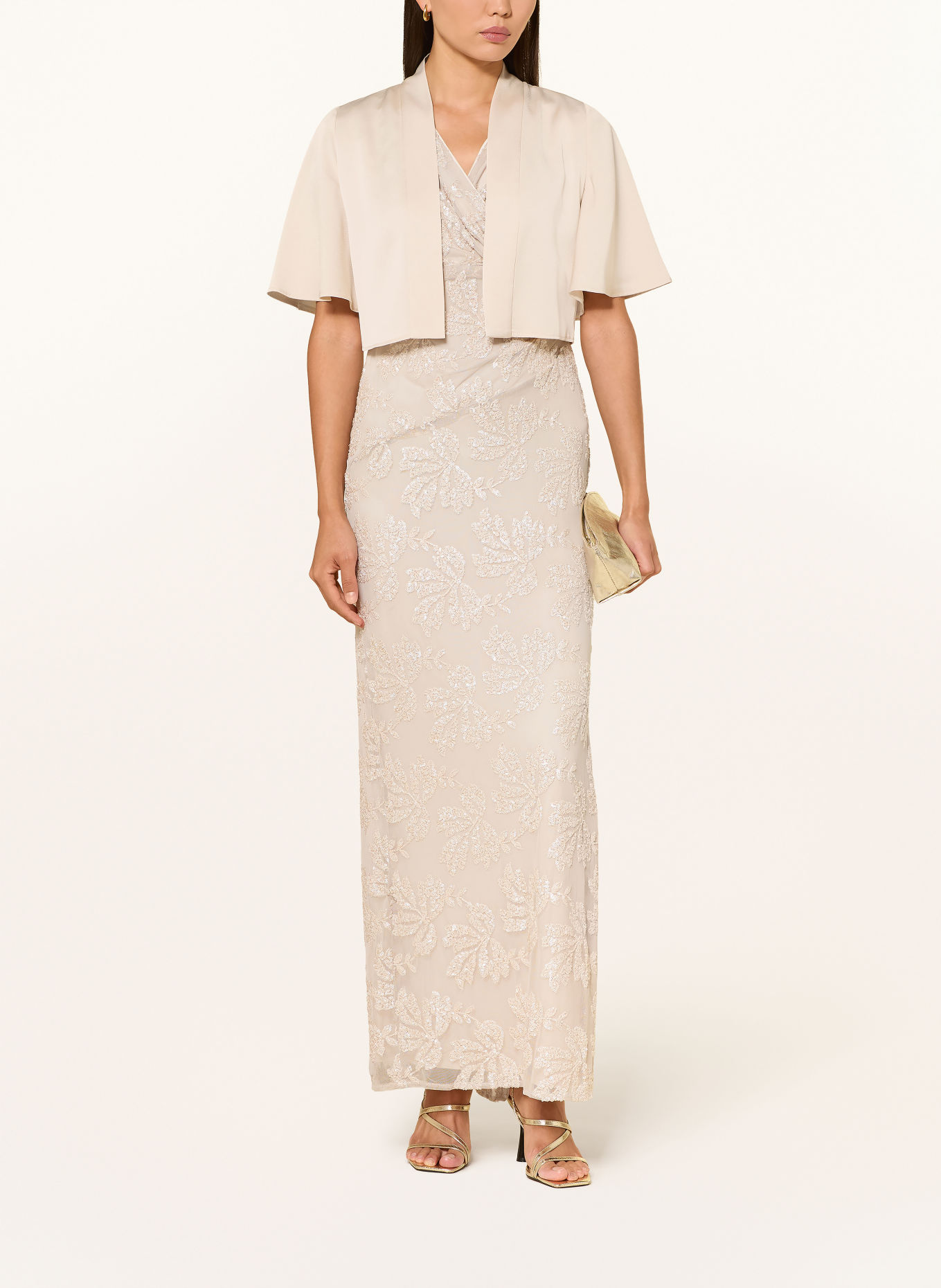 SWING Bolero i satin: CREME