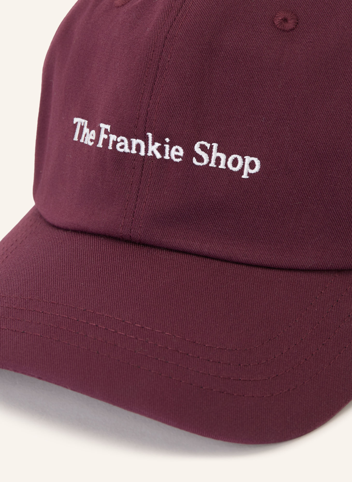 The Frankie Shop Czapka z daszkiem FRANKIE: CIEMNOCZERWONY