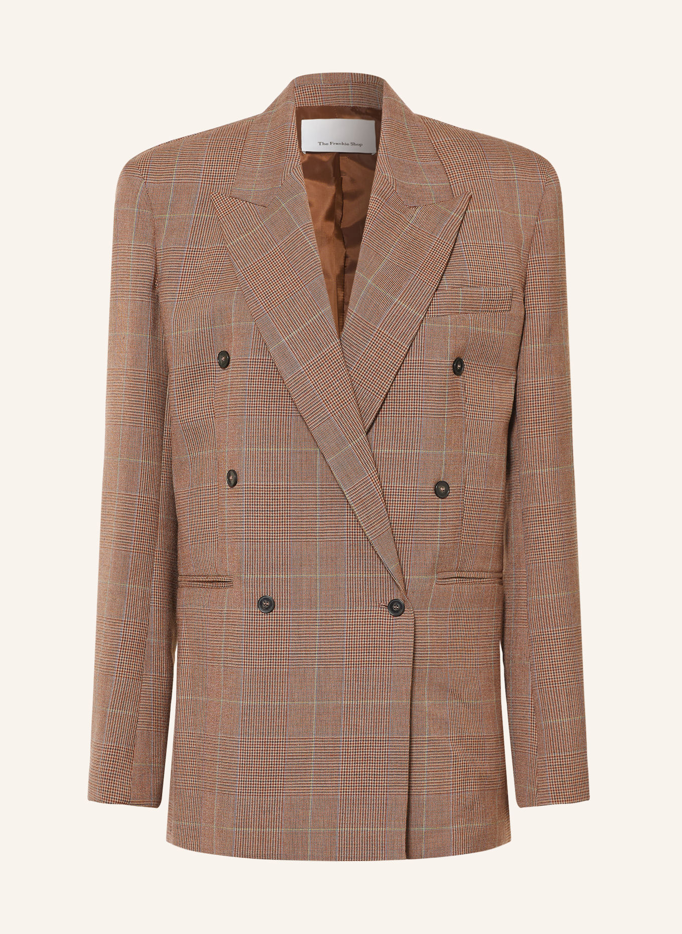 The Frankie Shop MONTEREY Blazer: BROWN / OLIVE