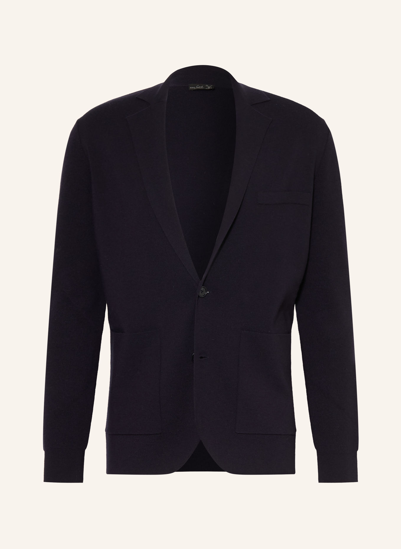 van Laack Vest VL-SATIMOS-XX: DONKERBLAUW