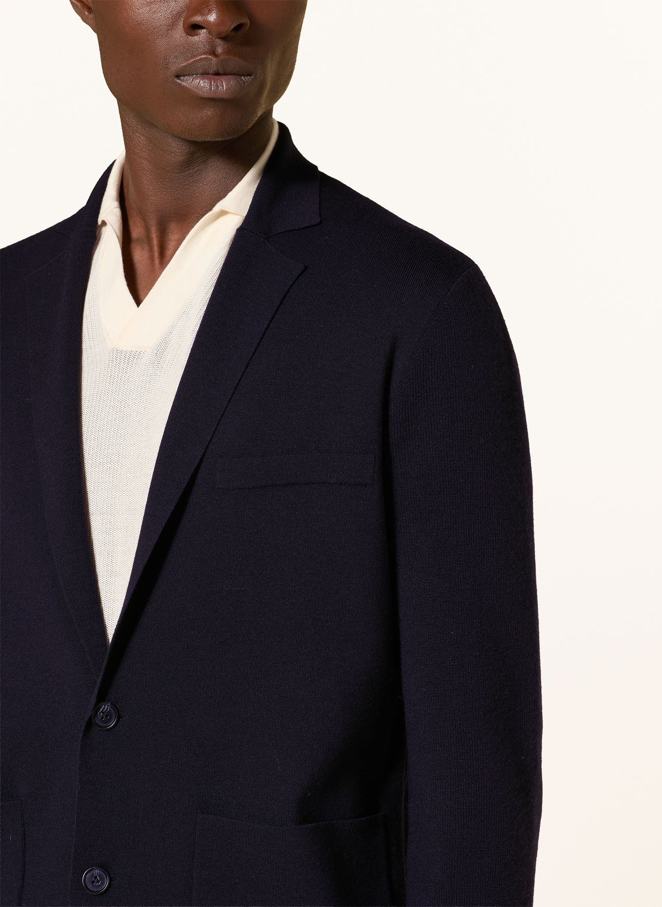 van Laack Vest VL-SATIMOS-XX: DONKERBLAUW