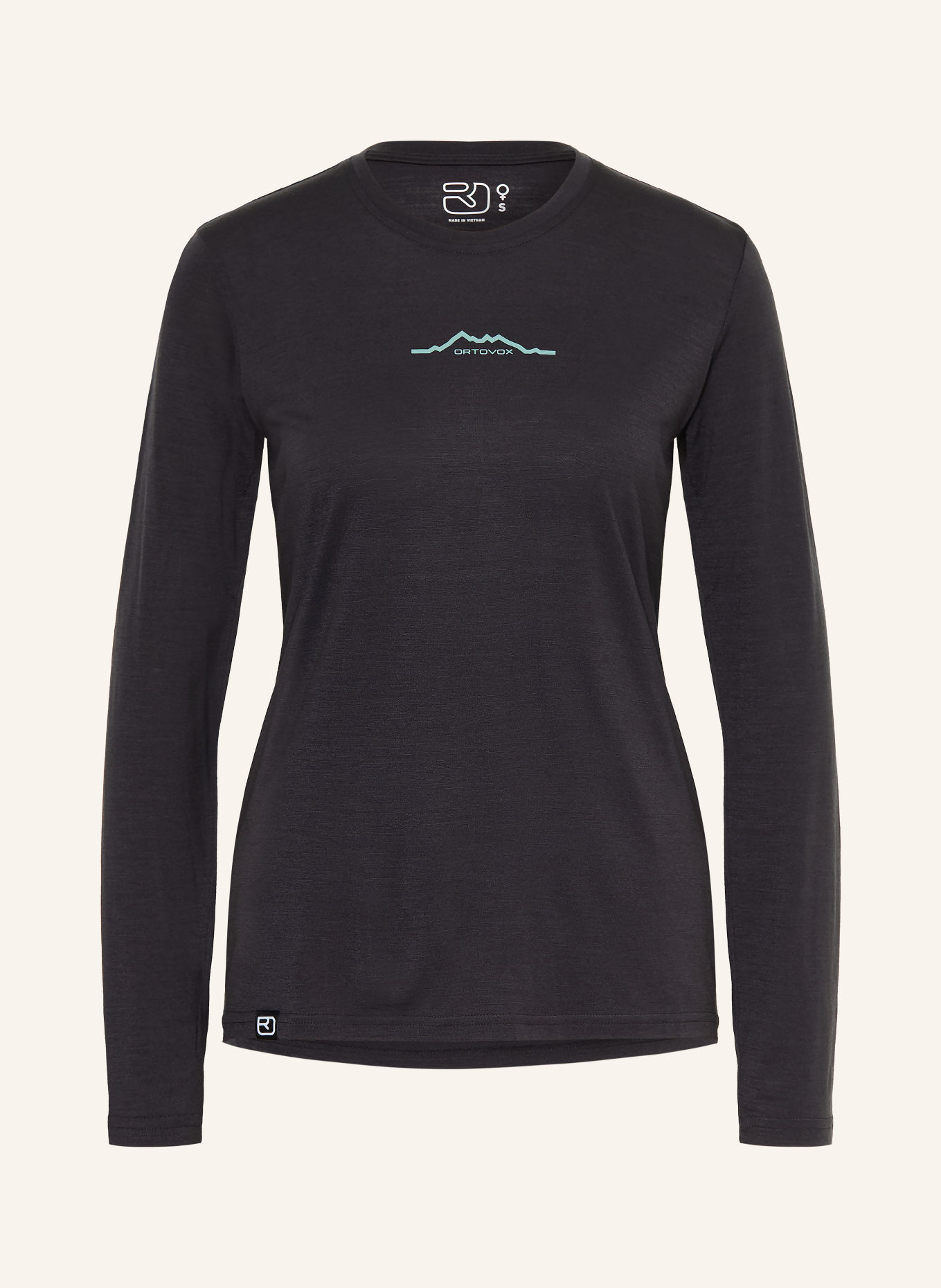 ORTOVOX Funktionsshirt 150 COOL MOUNTAIN mit Merinowolle: SCHWARZ