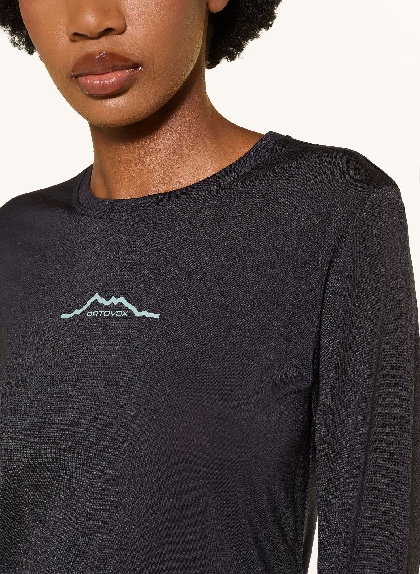 ORTOVOX Funktionsshirt 150 COOL MOUNTAIN mit Merinowolle: SCHWARZ