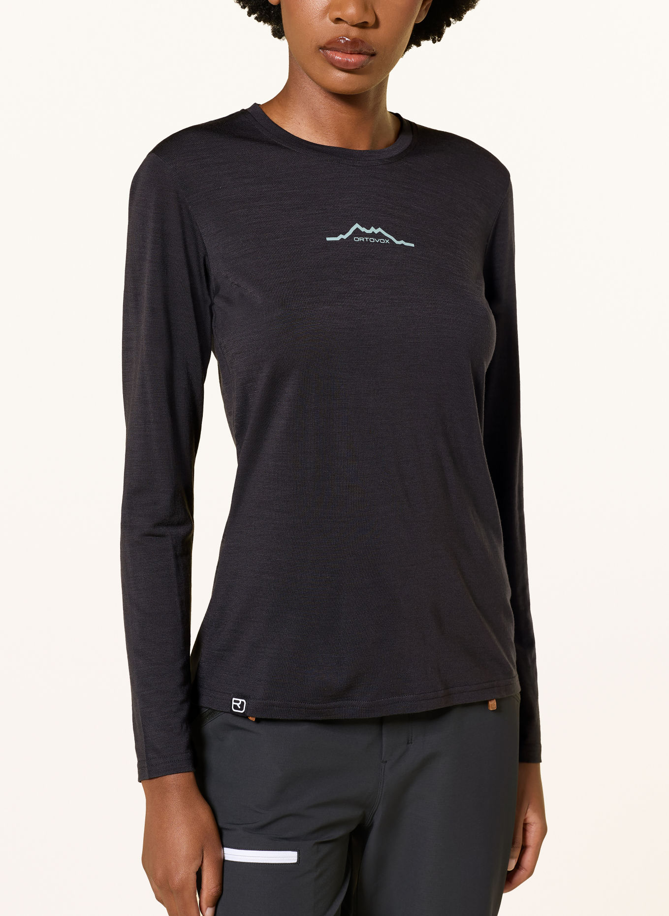 ORTOVOX Funktionsshirt 150 COOL MOUNTAIN mit Merinowolle: SCHWARZ