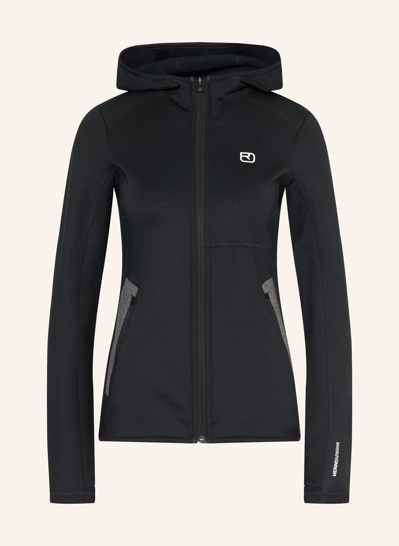 ORTOVOX Kurtka z polaru FLEECE HOODY: CZARNY
