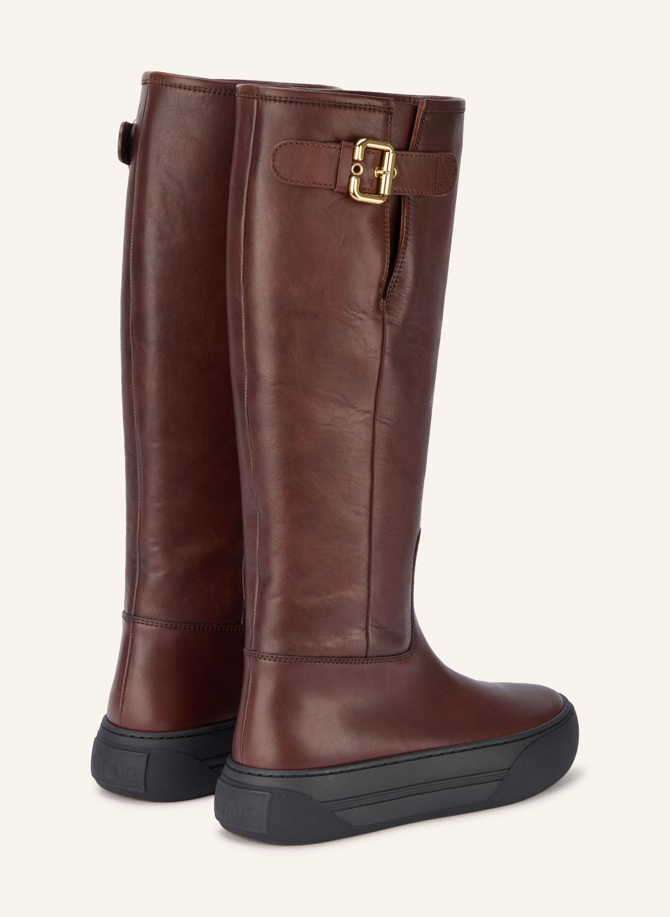 Chloé Plateau-Stiefel DELIA: 25E Sooty Brown
