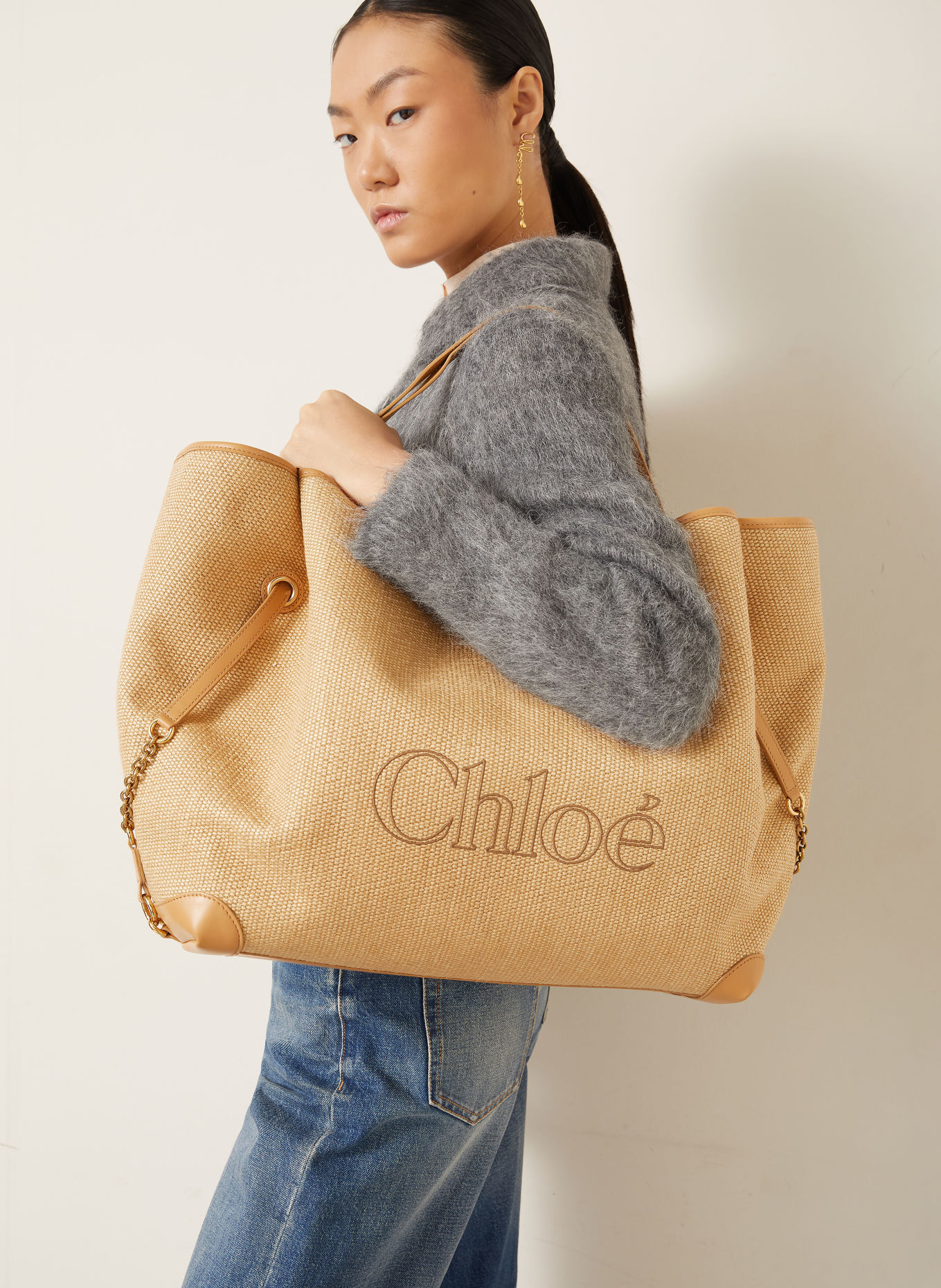 Chloé Shoppers CLOVER: 218 Bleached Brown