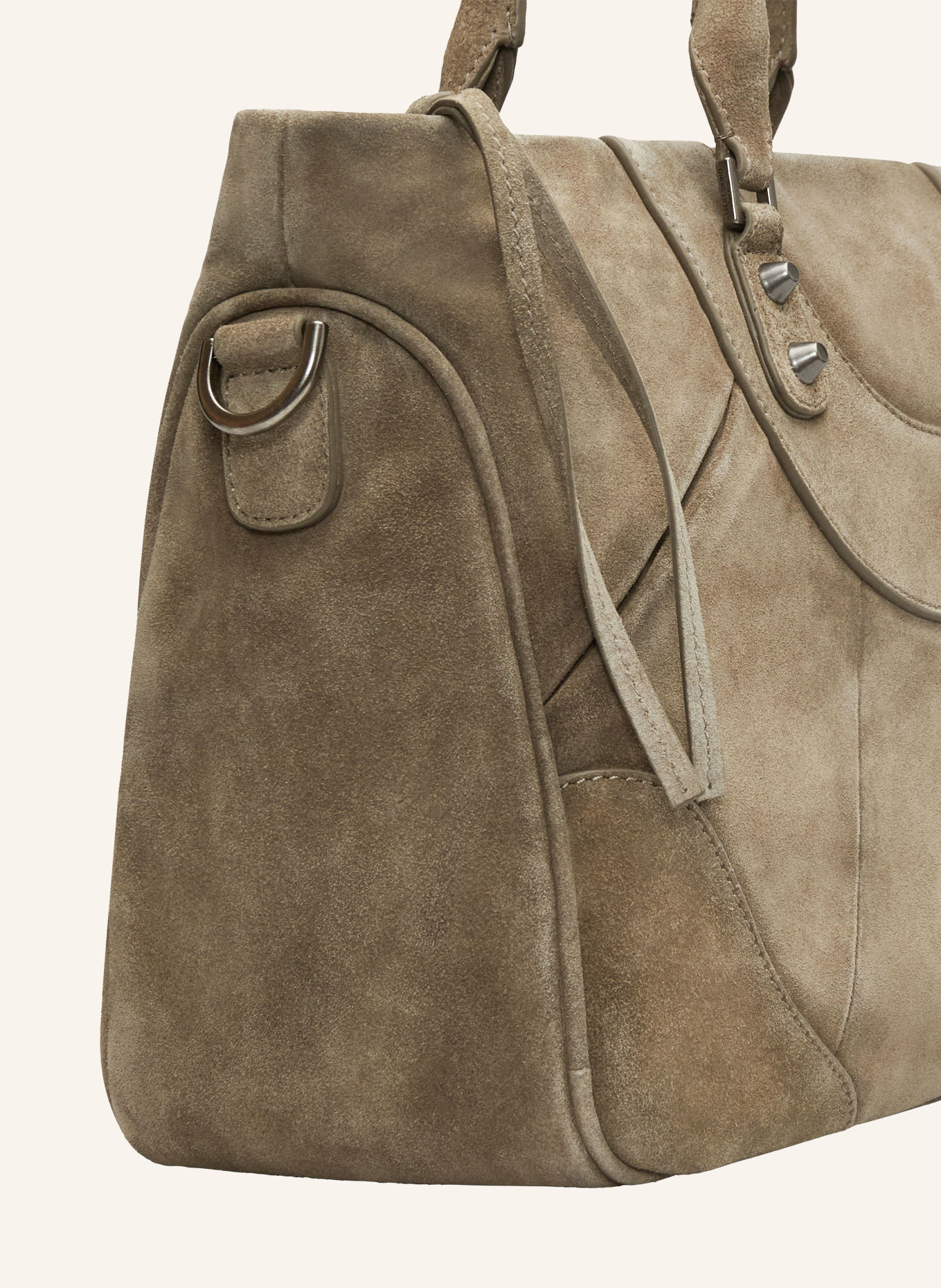 LIEBESKIND ARCHIVE ESTHER MEDIUM Shoulder bag with Studs: TAUPE