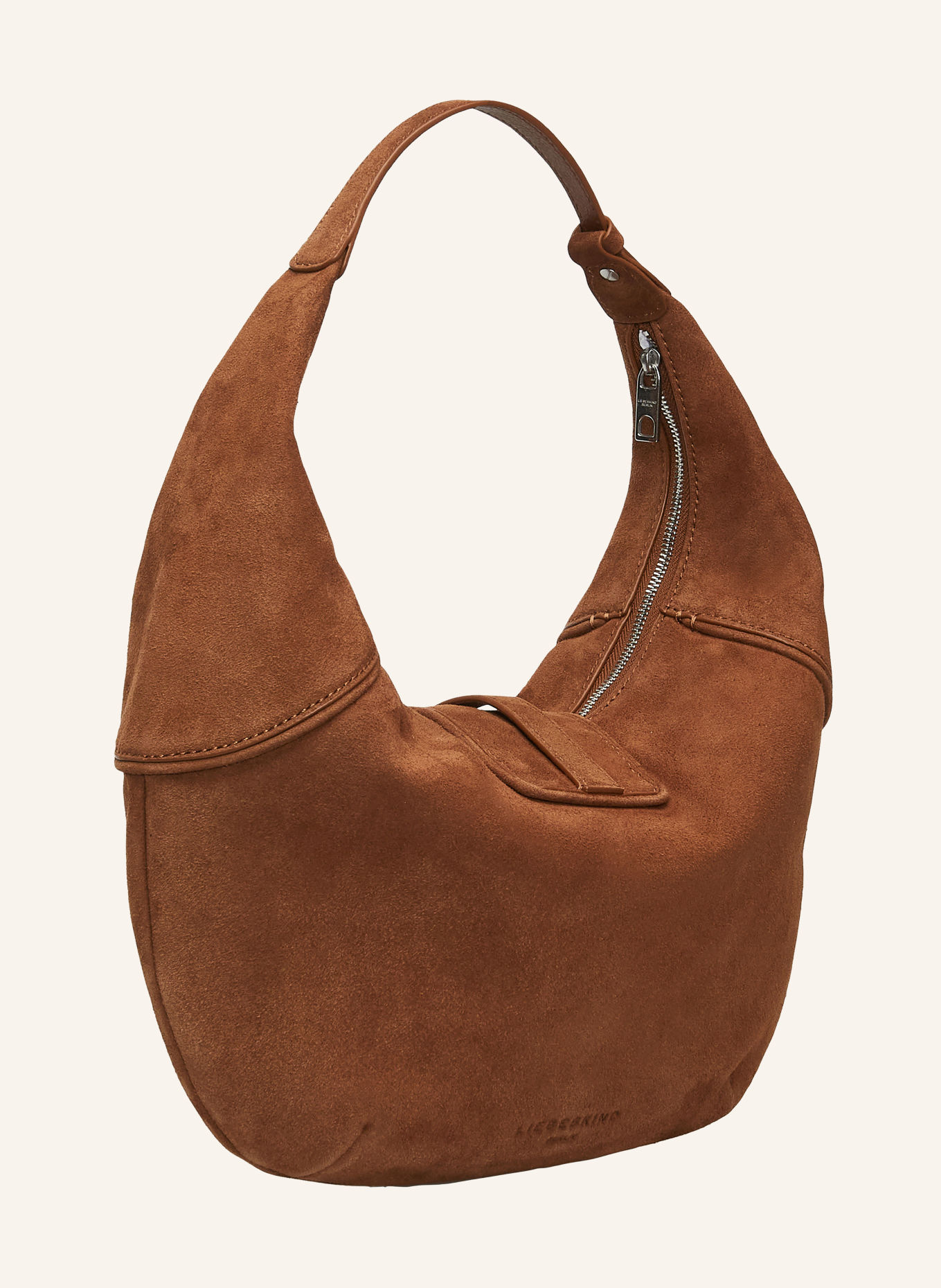 LIEBESKIND Schultertasche RYKER MEDIUM: BRAUN / SILBER