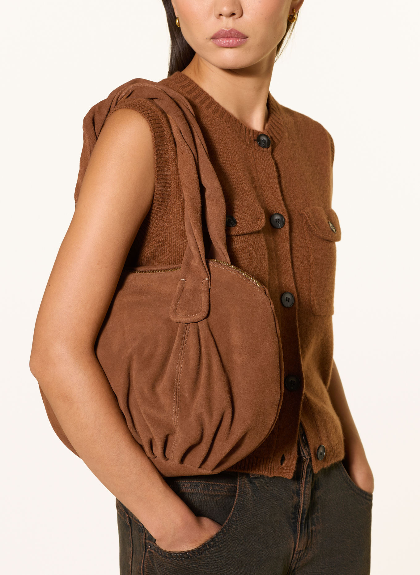 LIEBESKIND LUCY SMALL Shoppers: BROWN / GOLD