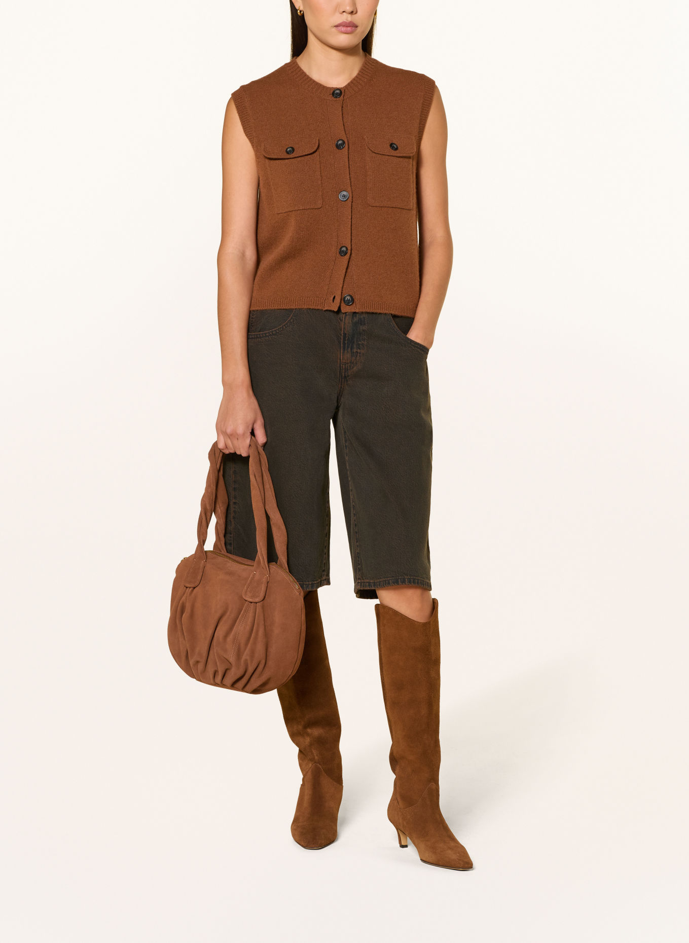 LIEBESKIND LUCY SMALL Shoppers: BROWN / GOLD