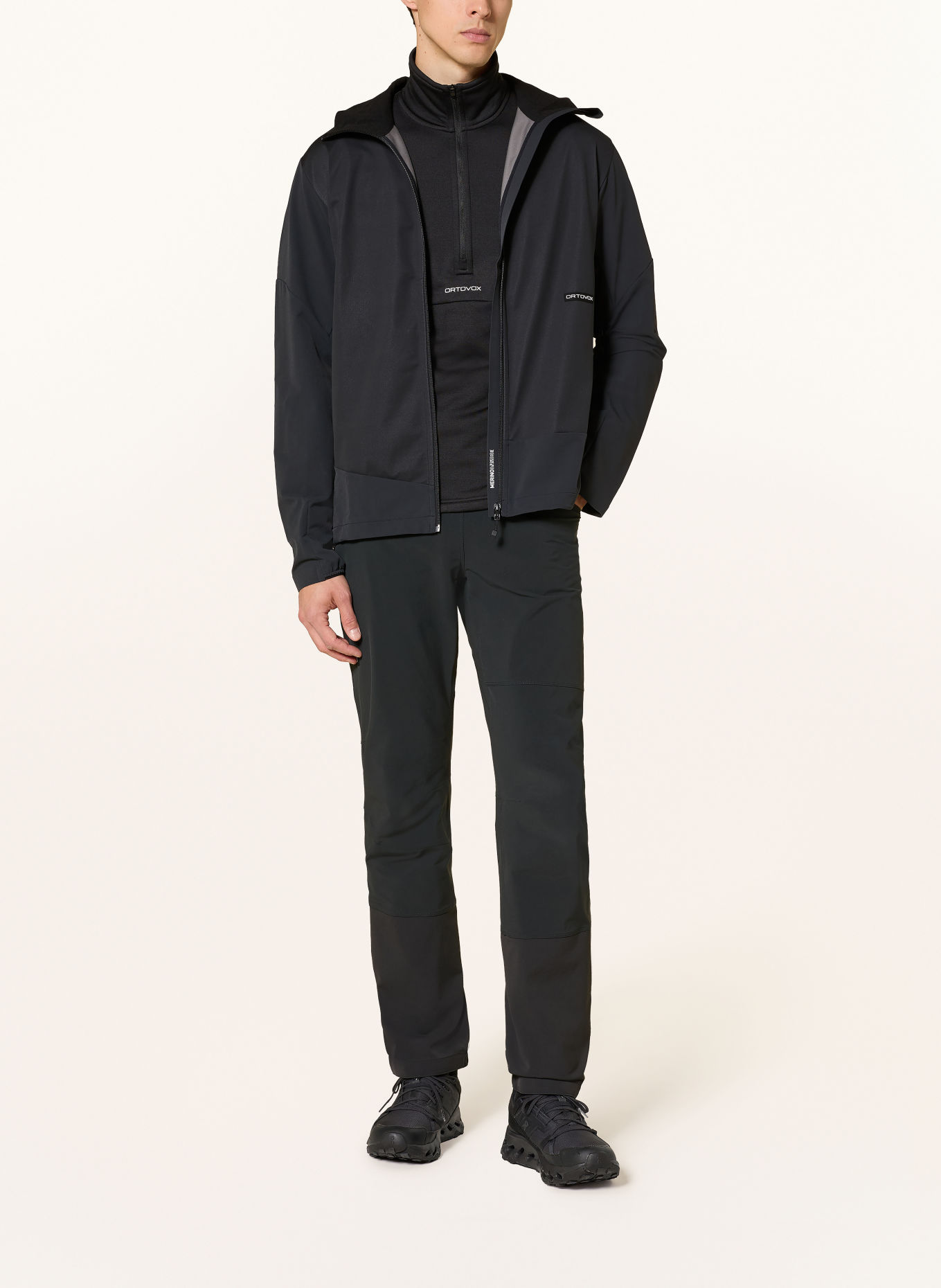 ORTOVOX ORTLER PLUS Softshell jacket: BLACK