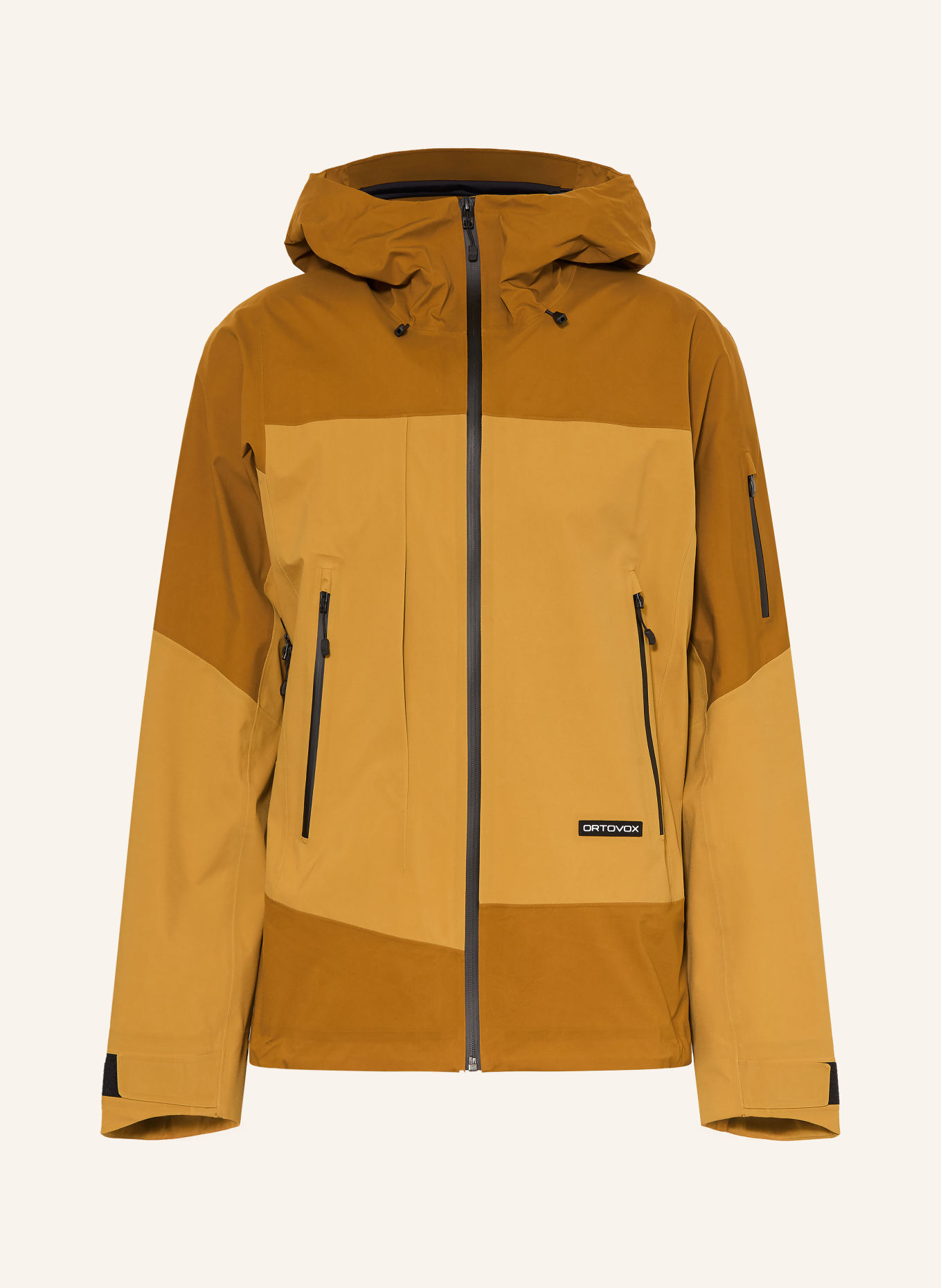 ORTOVOX Funktionsjacke ORTLER: GELB / DUNKELGELB