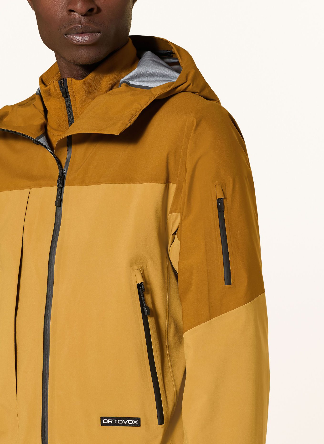 ORTOVOX Funktionsjacke ORTLER: GELB / DUNKELGELB