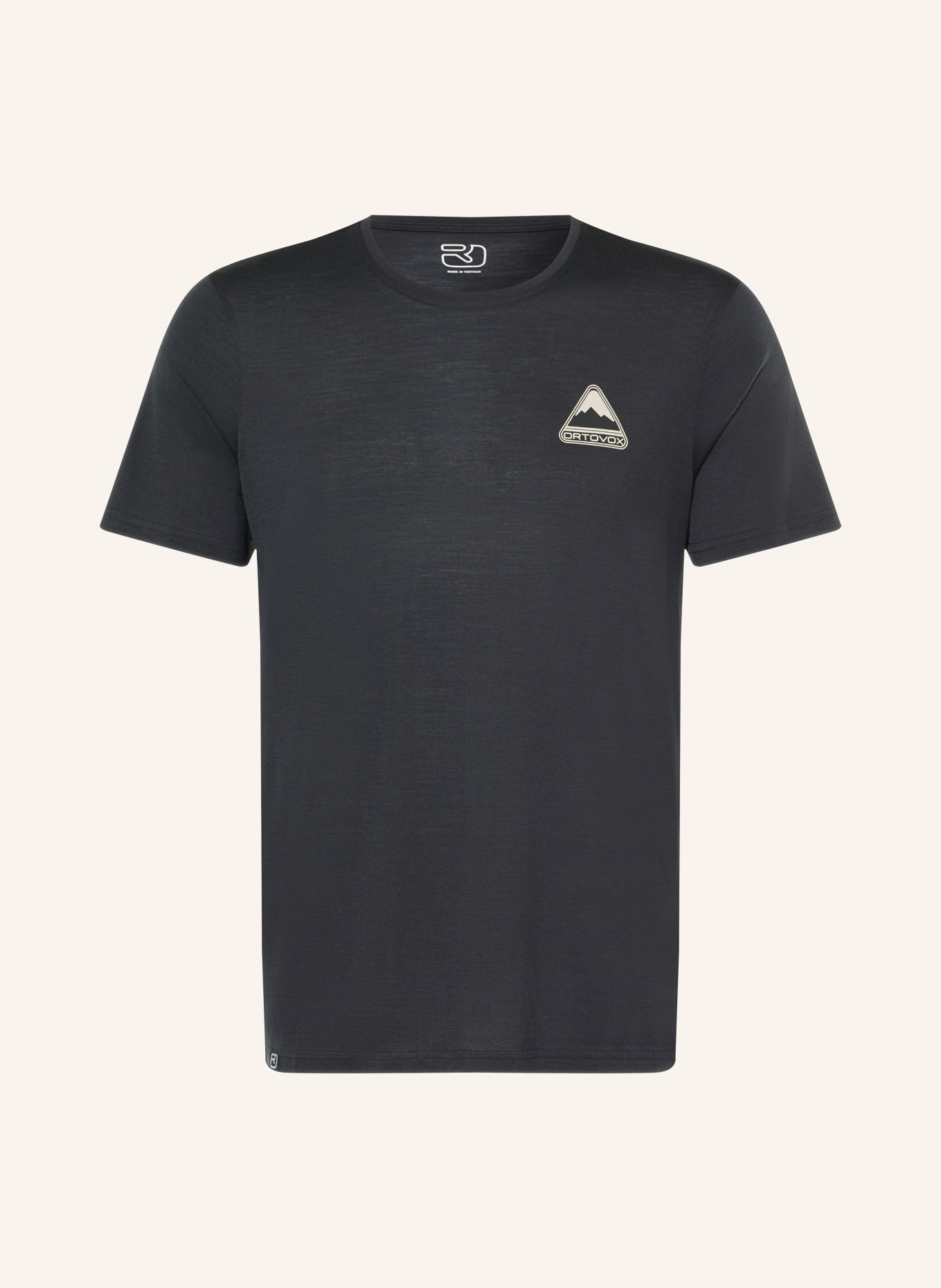 ORTOVOX T-shirt 140 COOL TRIANGLE: ZWART