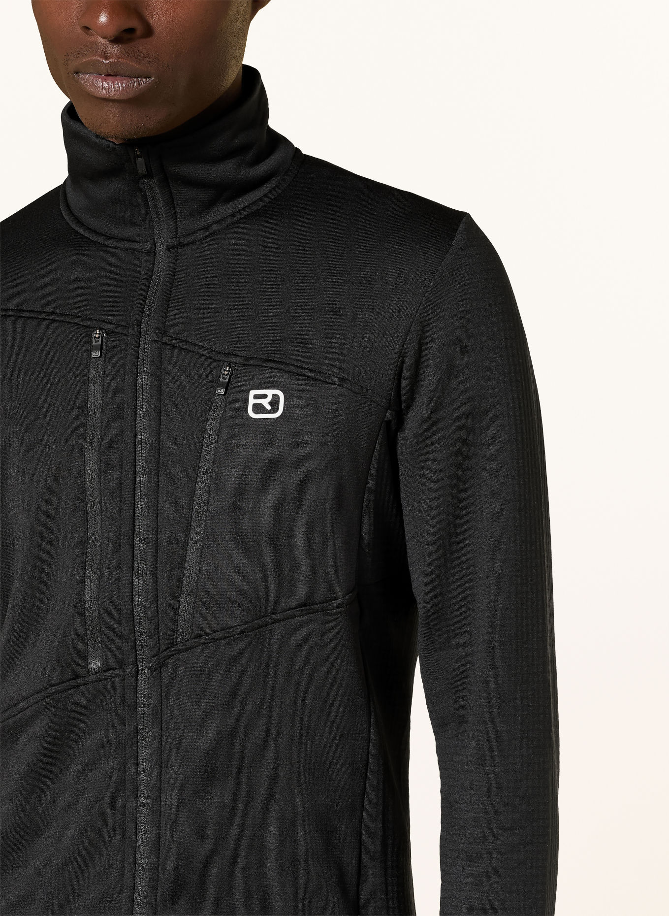 ORTOVOX Fleecejacke GRID: SCHWARZ