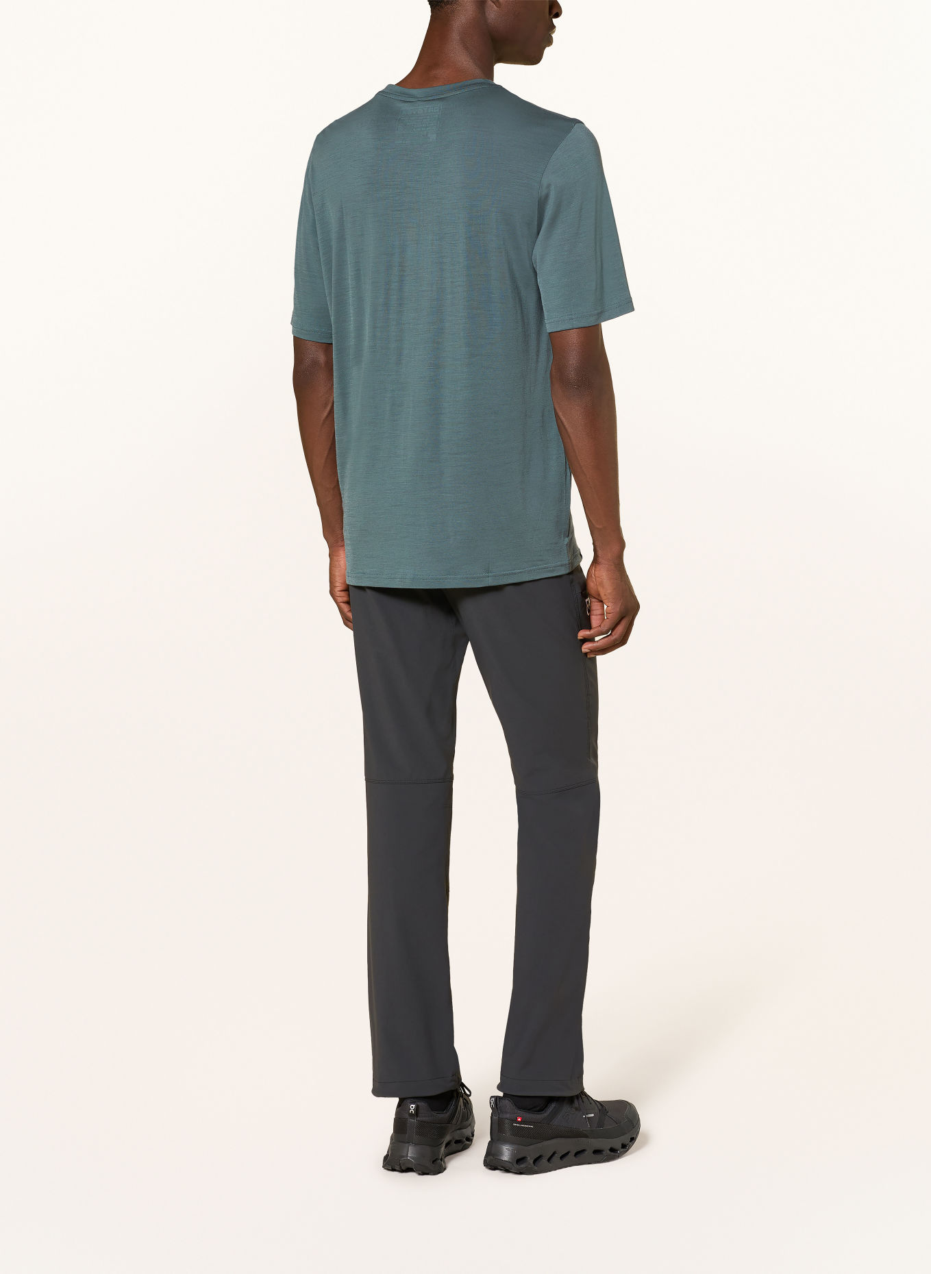 ORTOVOX T-shirt 140 COOL LANDSCAPE met merinowol: BLAUW / LICHTBLAUW / DONKERBLAUW