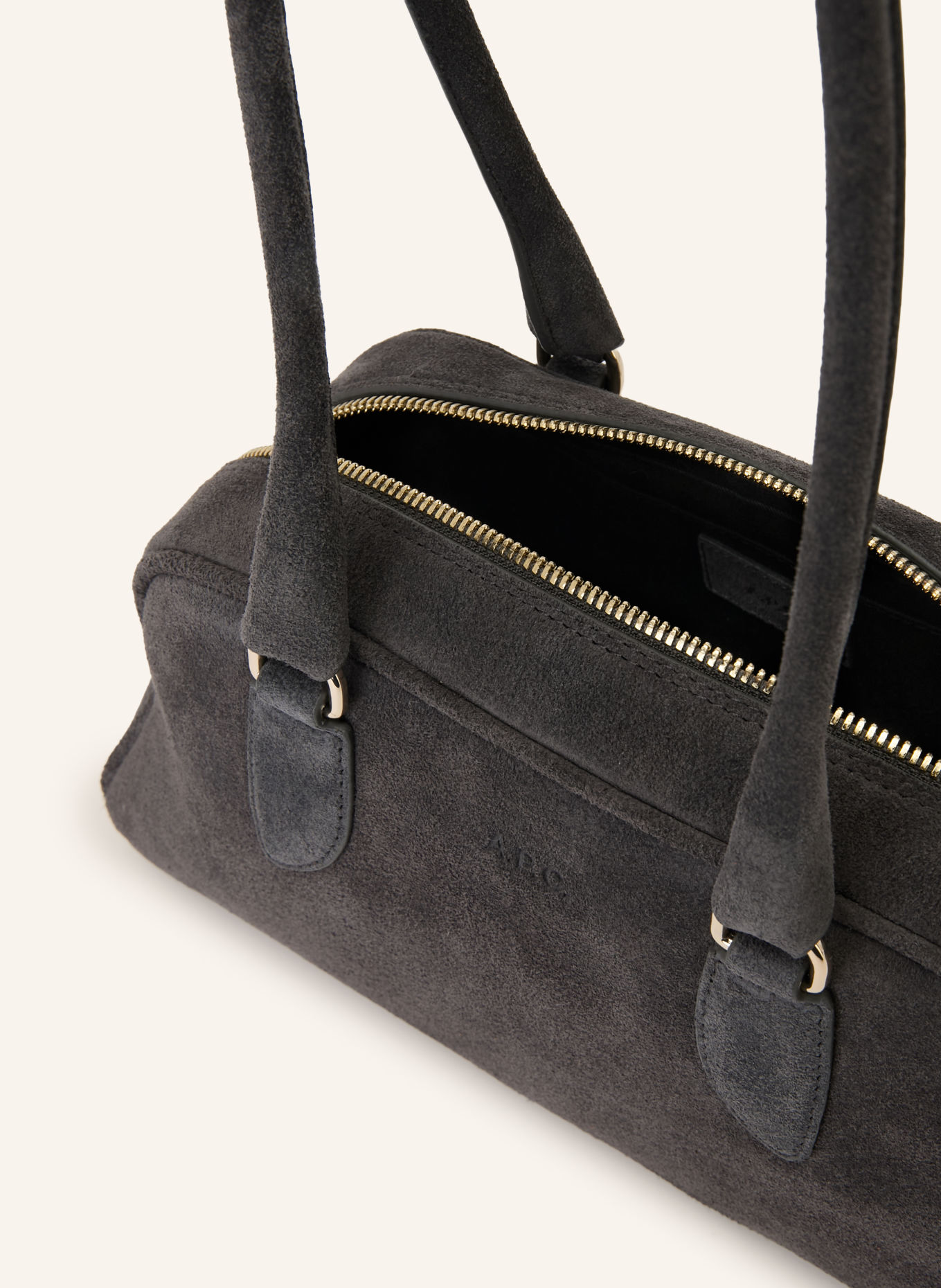 A.P.C. Sac à main PALOMA SMALL: GRIS FONCÉ / OR