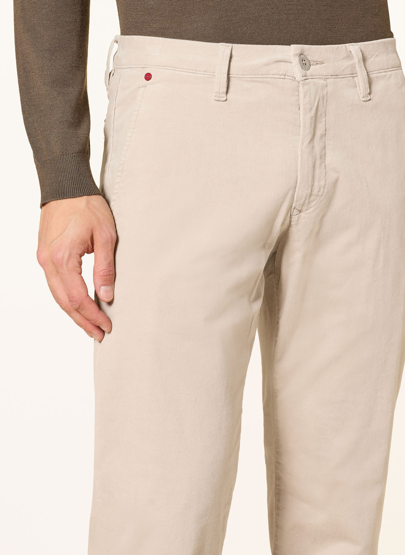 MAC Corduroy Pants, Regular Fit: BEIGE