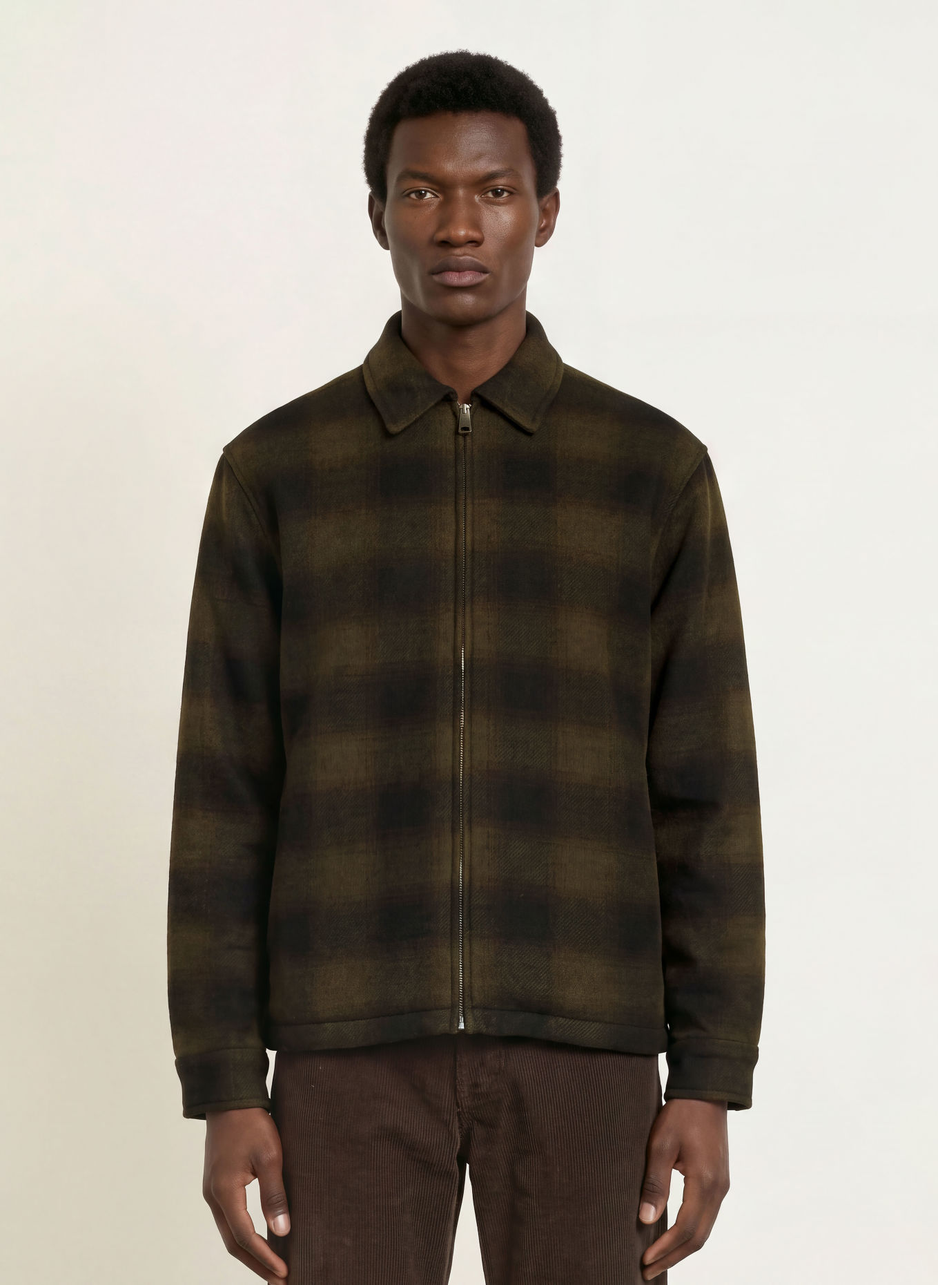 carhartt WIP Flanell-Overjacket ALTON: KHAKI / SCHWARZ