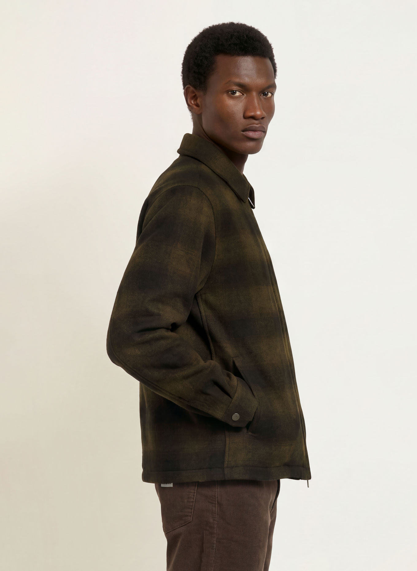 carhartt WIP Flanell-Overjacket ALTON: KHAKI / SCHWARZ