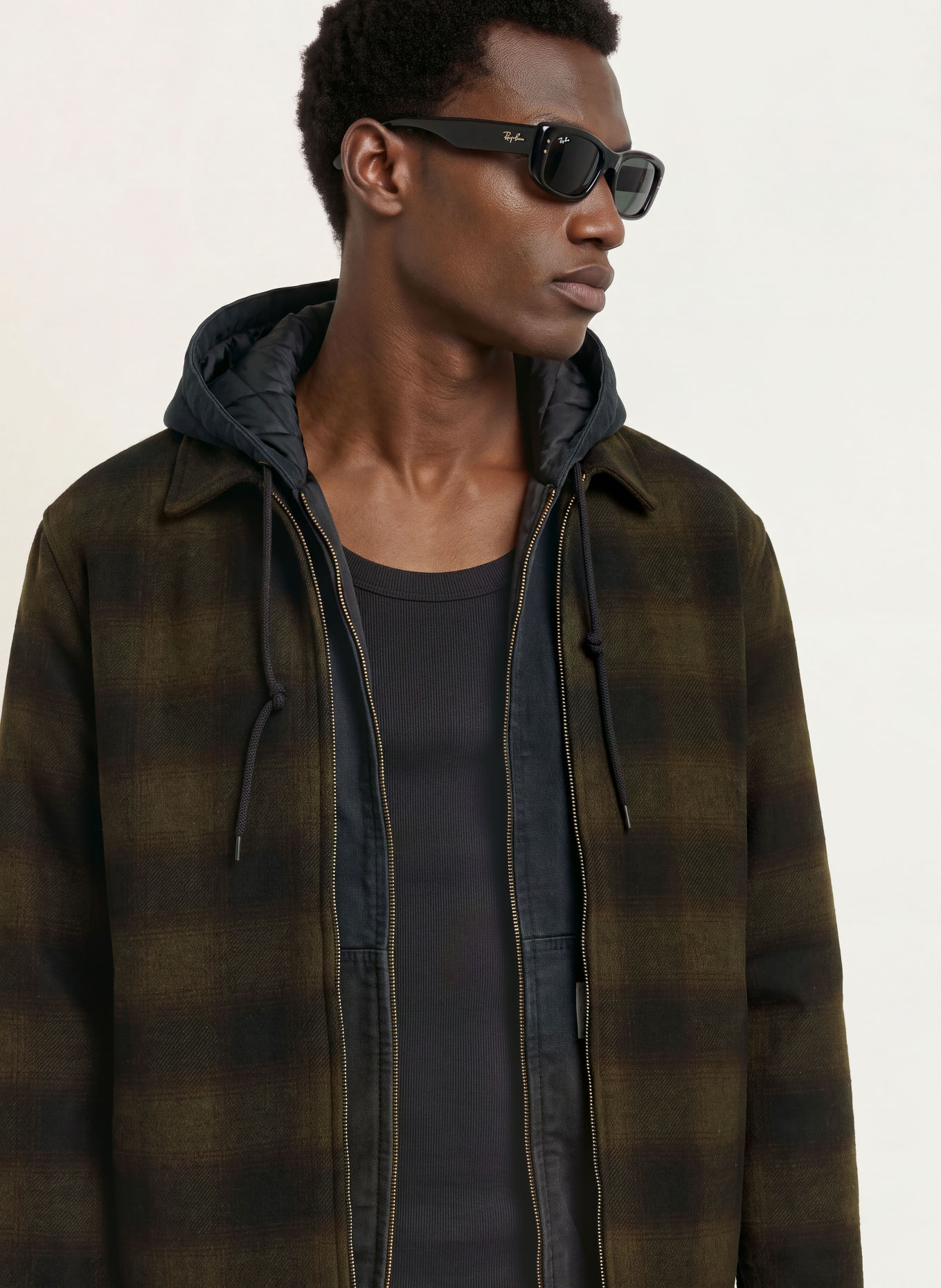 carhartt WIP Flanell-Overjacket ALTON: KHAKI / SCHWARZ