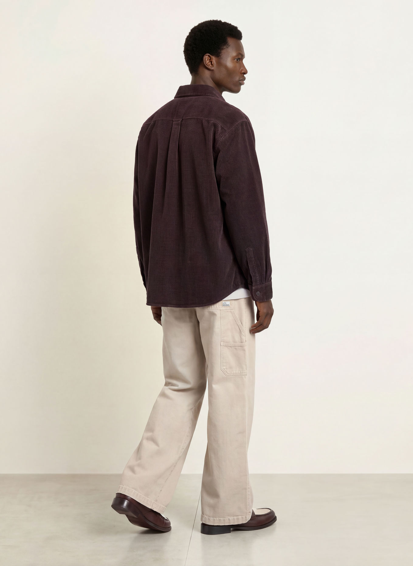 carhartt WIP Overjacket van corduroy: DONKERROOD