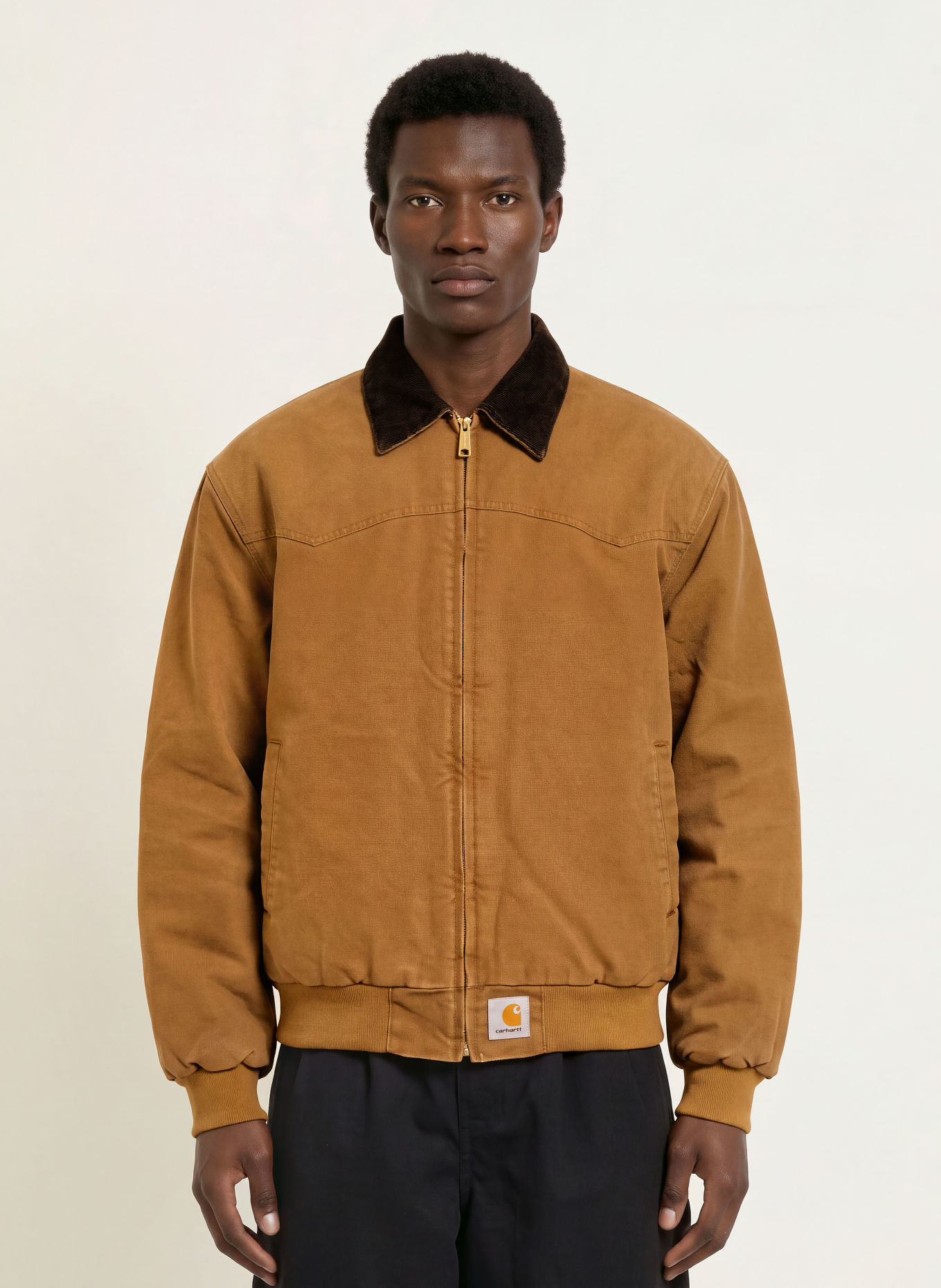 carhartt WIP Blouson SANTA FE: COGNAC / MARRON FONCÉ