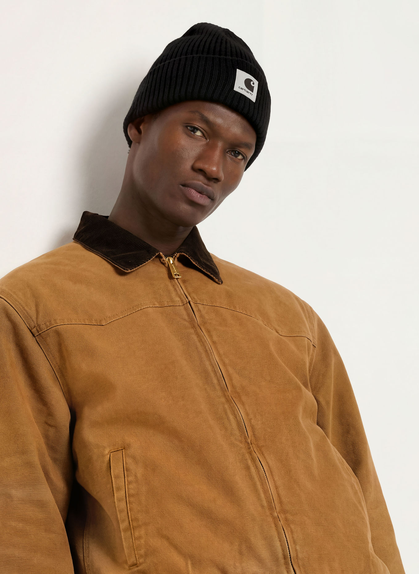 carhartt WIP Blouson SANTA FE: COGNAC / MARRON FONCÉ