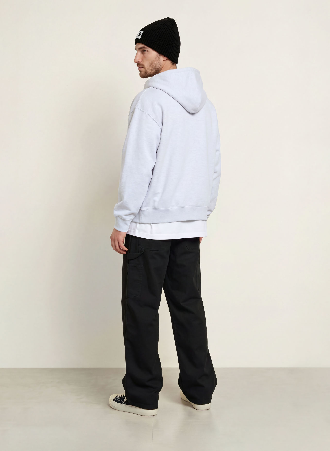 carhartt WIP Sweatvest: LICHTGRIJS / ZWART