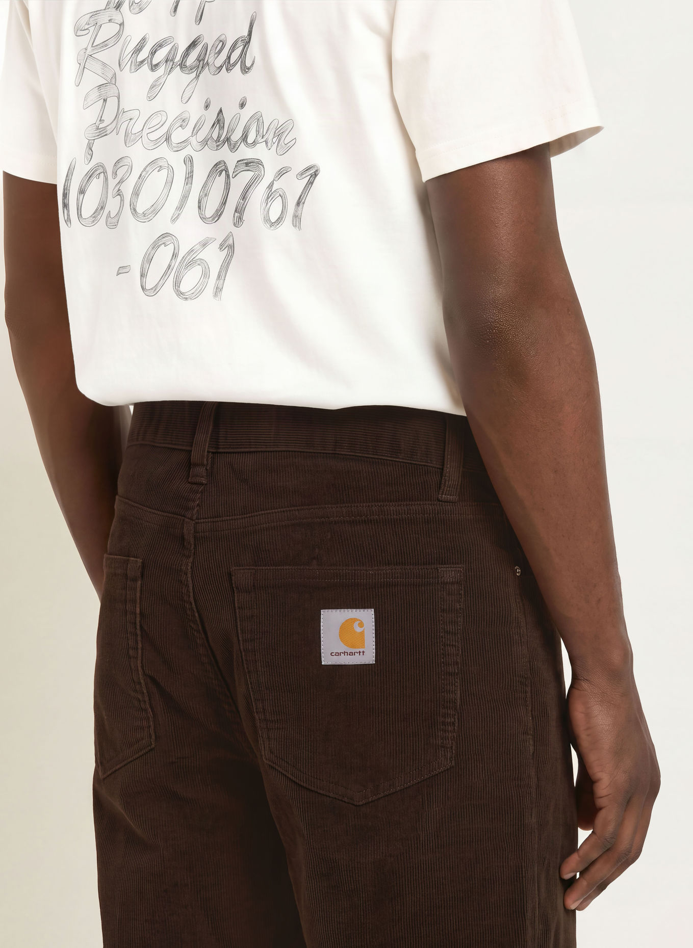 carhartt WIP Cordhose AARON Regular Tapered Fit: DUNKELBRAUN