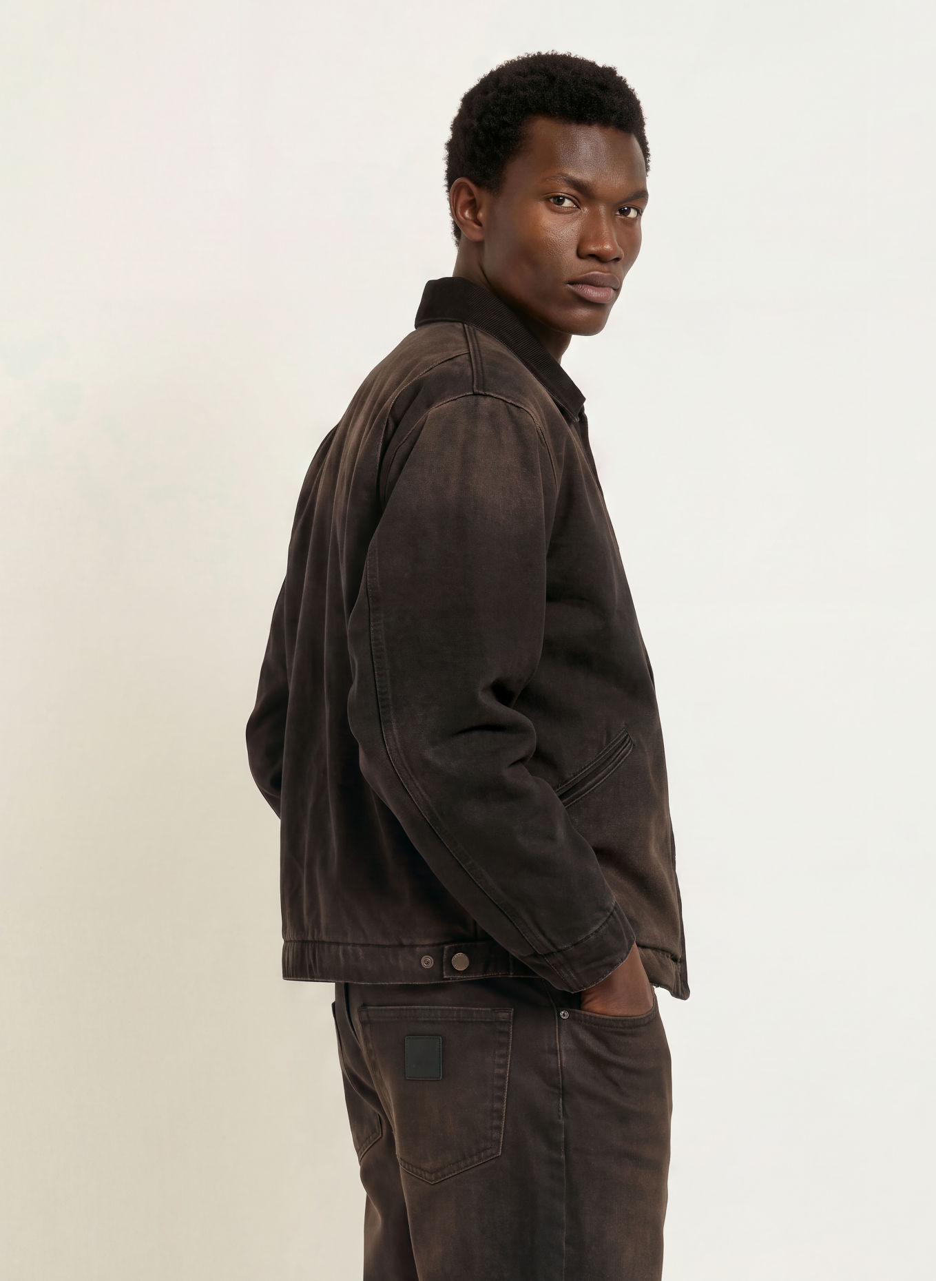 carhartt WIP Kurtka dżinsowa OG DETROIT: 00E0R BLACK / BLACK