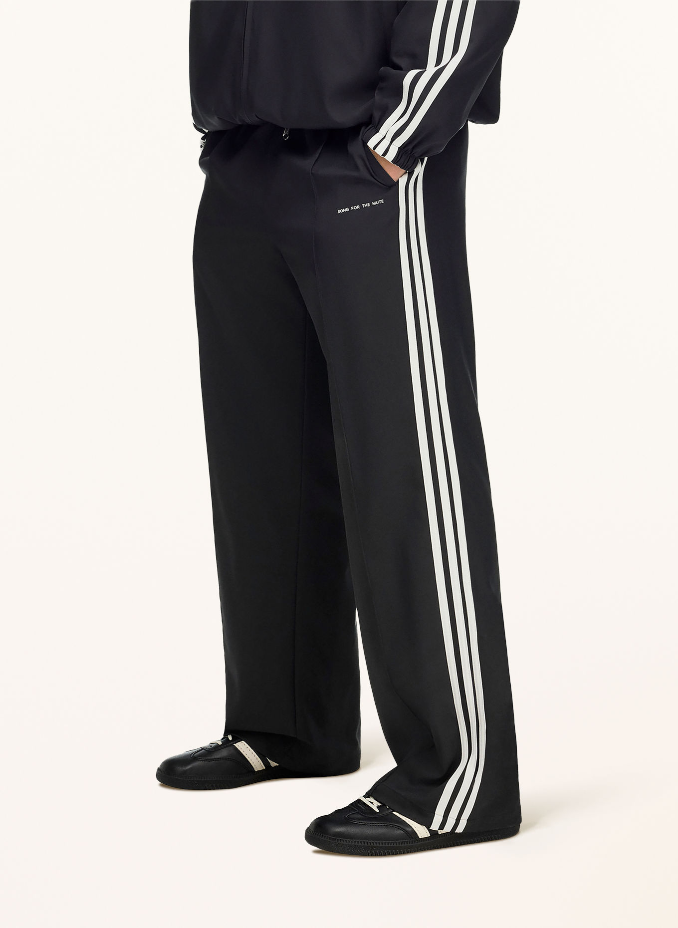 adidas Originals Pantalon de survêtement ADI008: NOIR / BLANC
