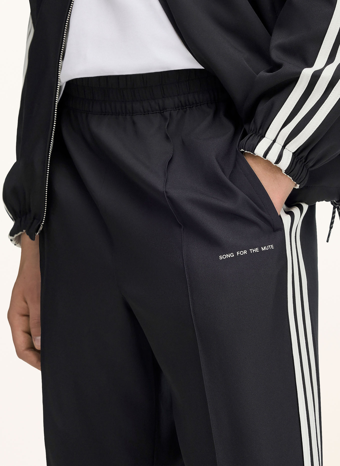 adidas Originals Pantalon de survêtement ADI008: NOIR / BLANC