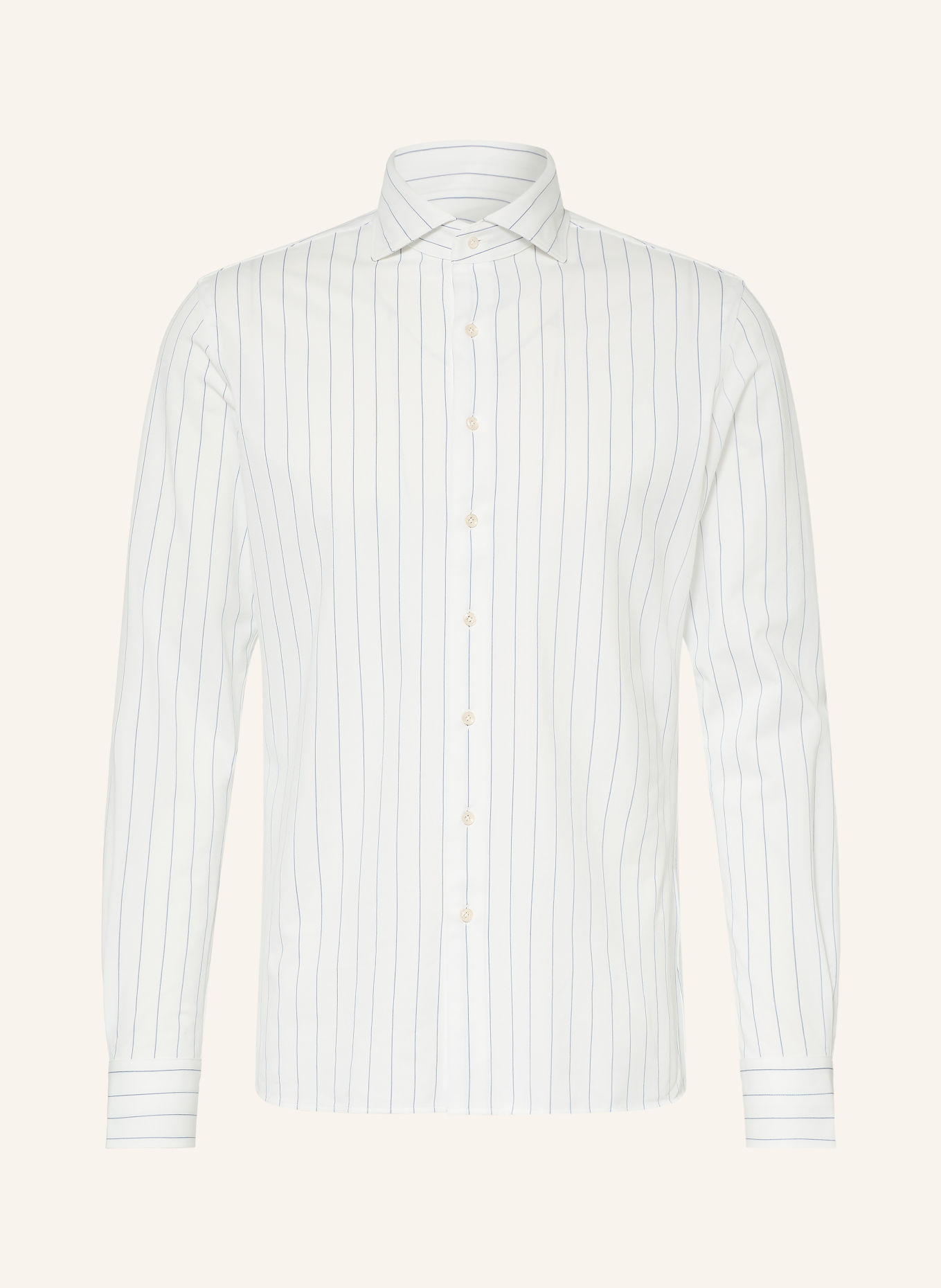 PROFUOMO Hemd Slim Fit: WEISS / HELLBLAU