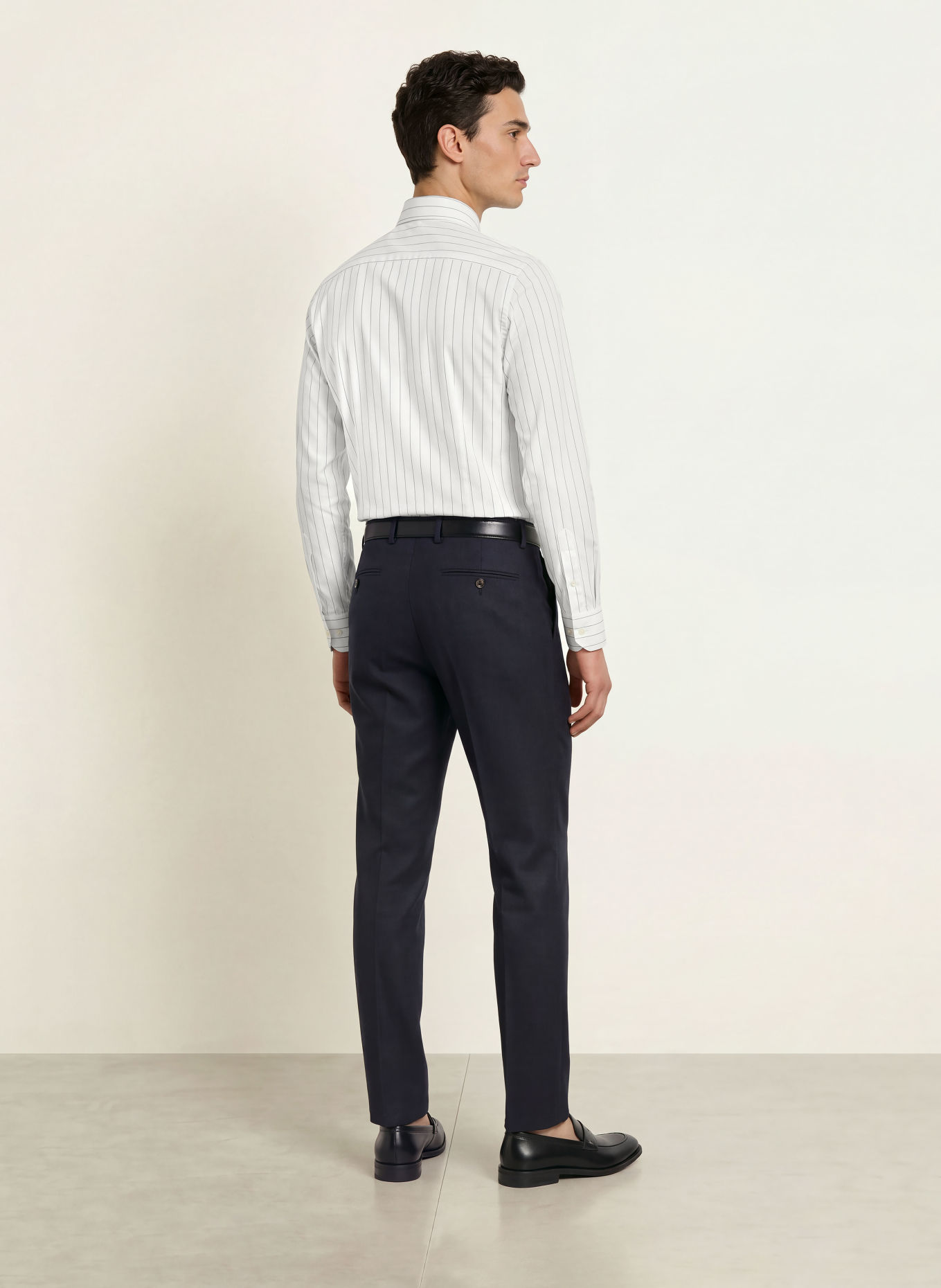 PROFUOMO Hemd Slim Fit: WEISS / HELLBLAU