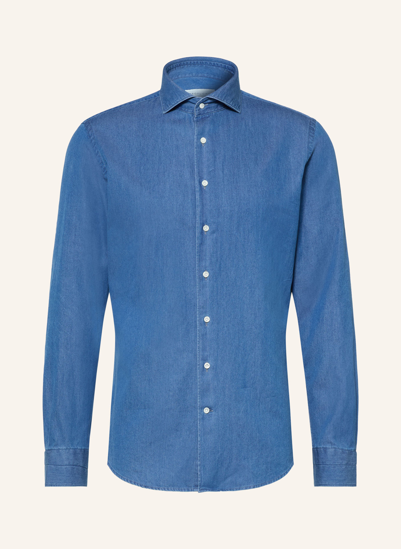 PROFUOMO Chemise coupe ajustée: BLEU