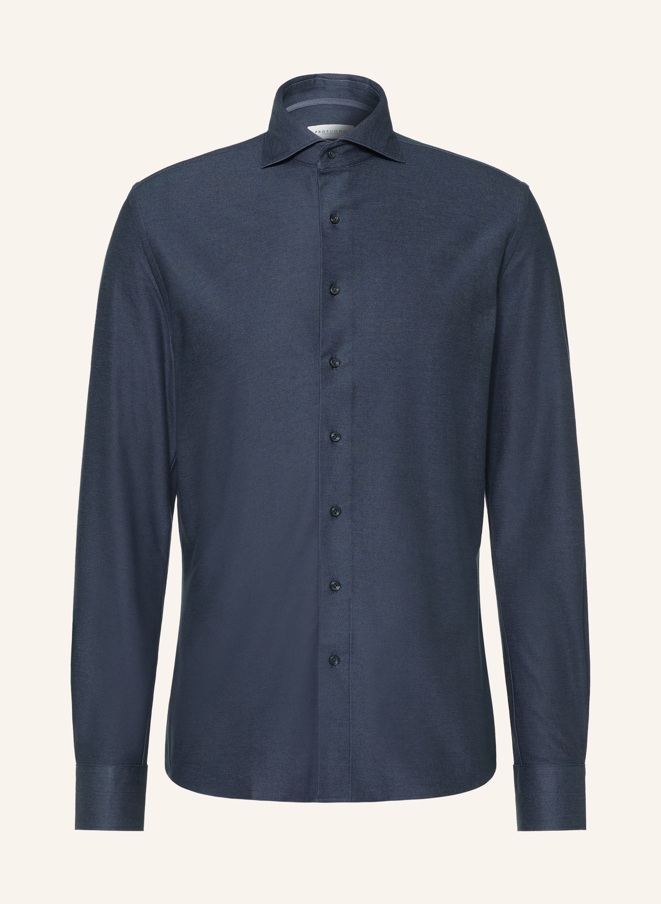 PROFUOMO Chemise en jersey coupe slim: BLEU FONCÉ
