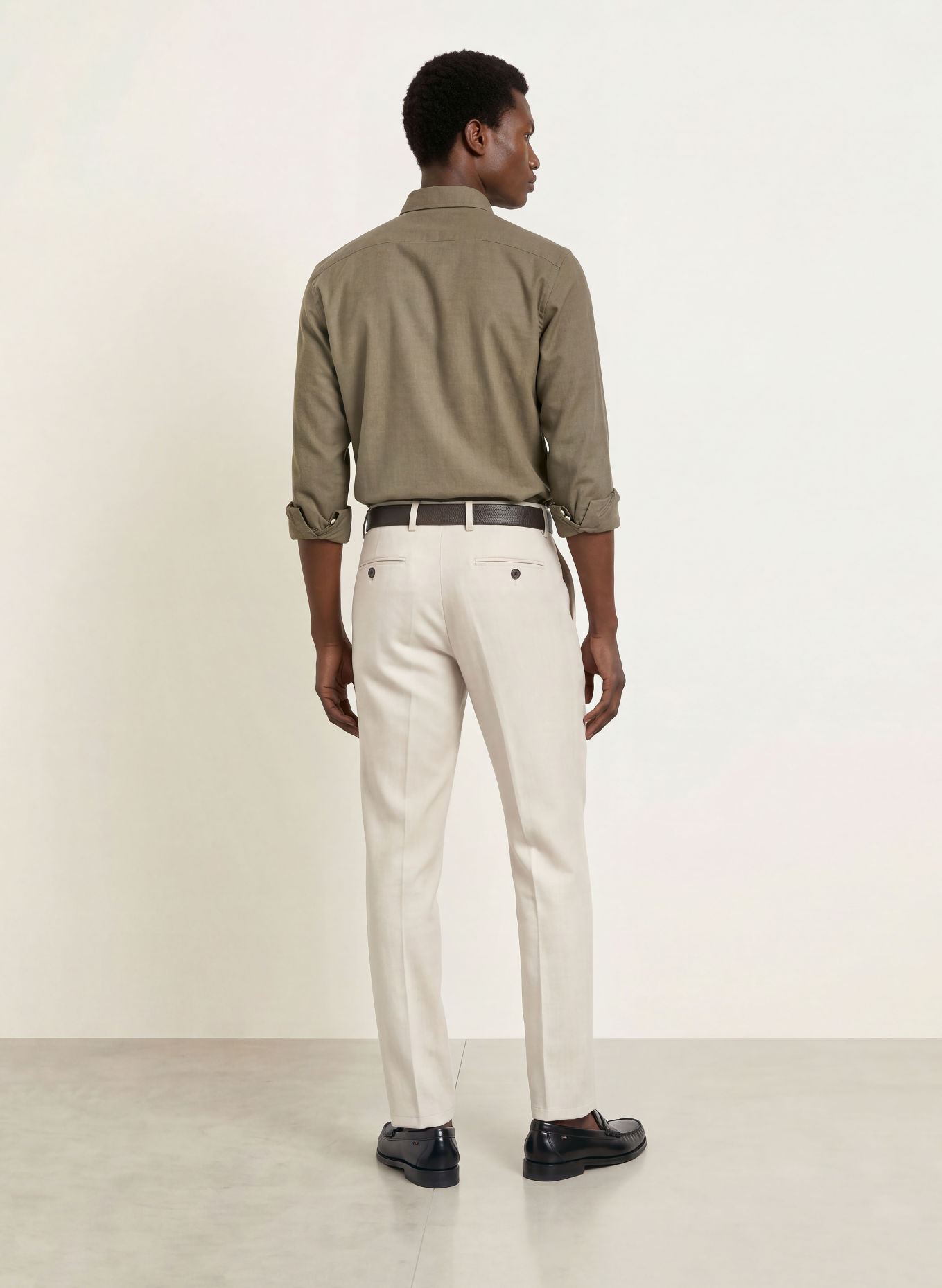 PROFUOMO Chemise coupe slim: VERT